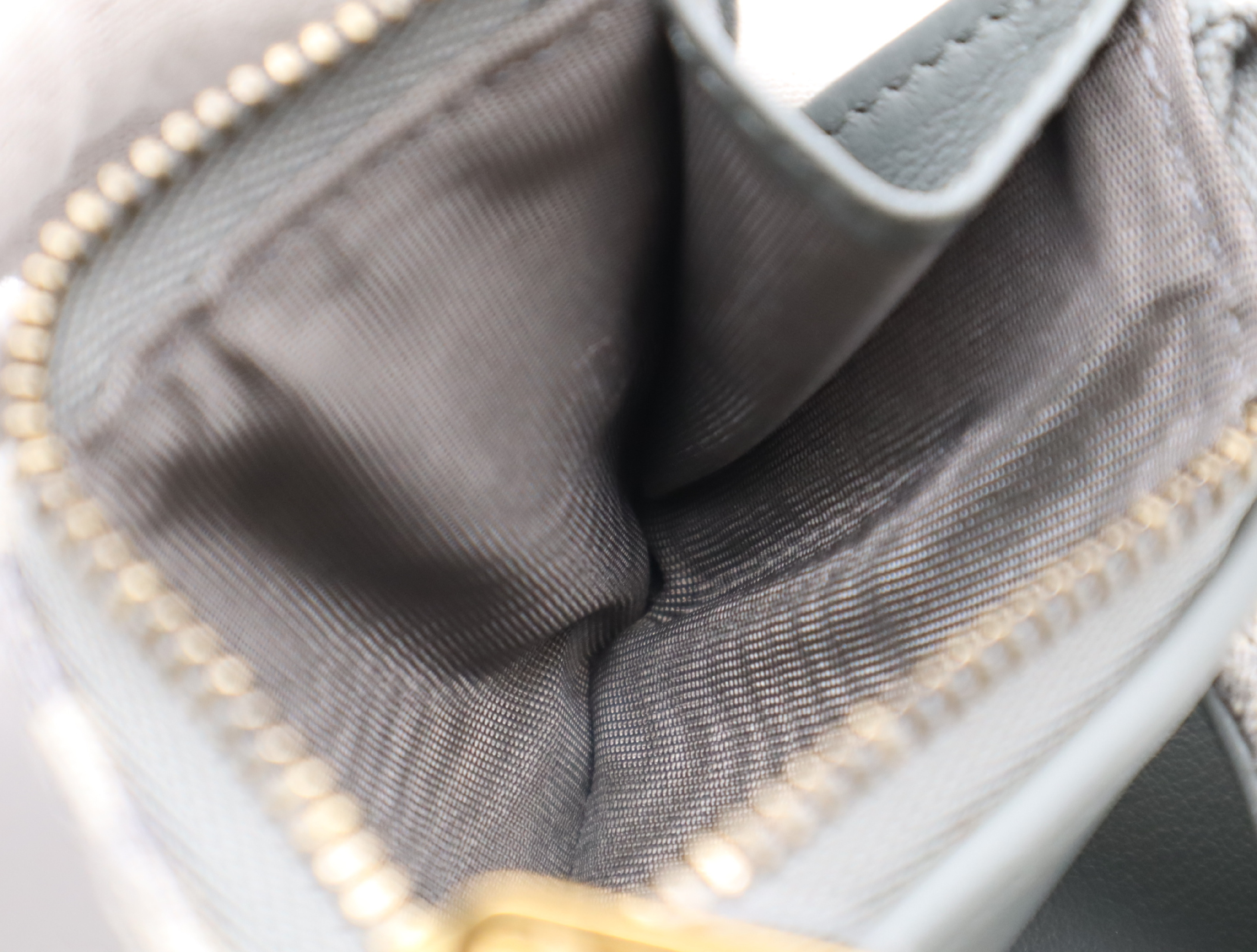 S5652 CTZQ Oblique Jacquard Saddle Lotus Wallet, Gray, with dust bag. — view 11