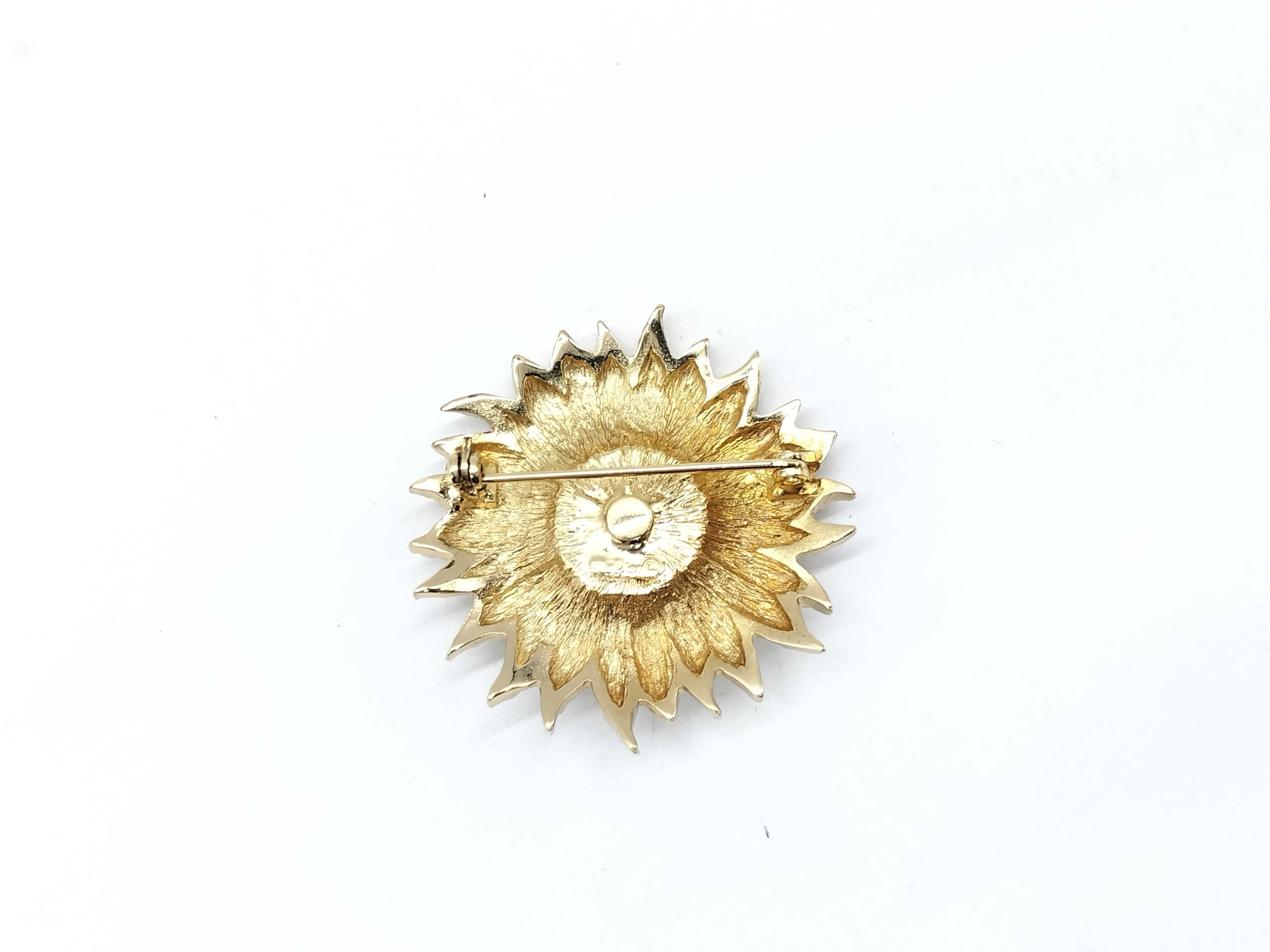 Flower/Rhinestone Brooch — view 3