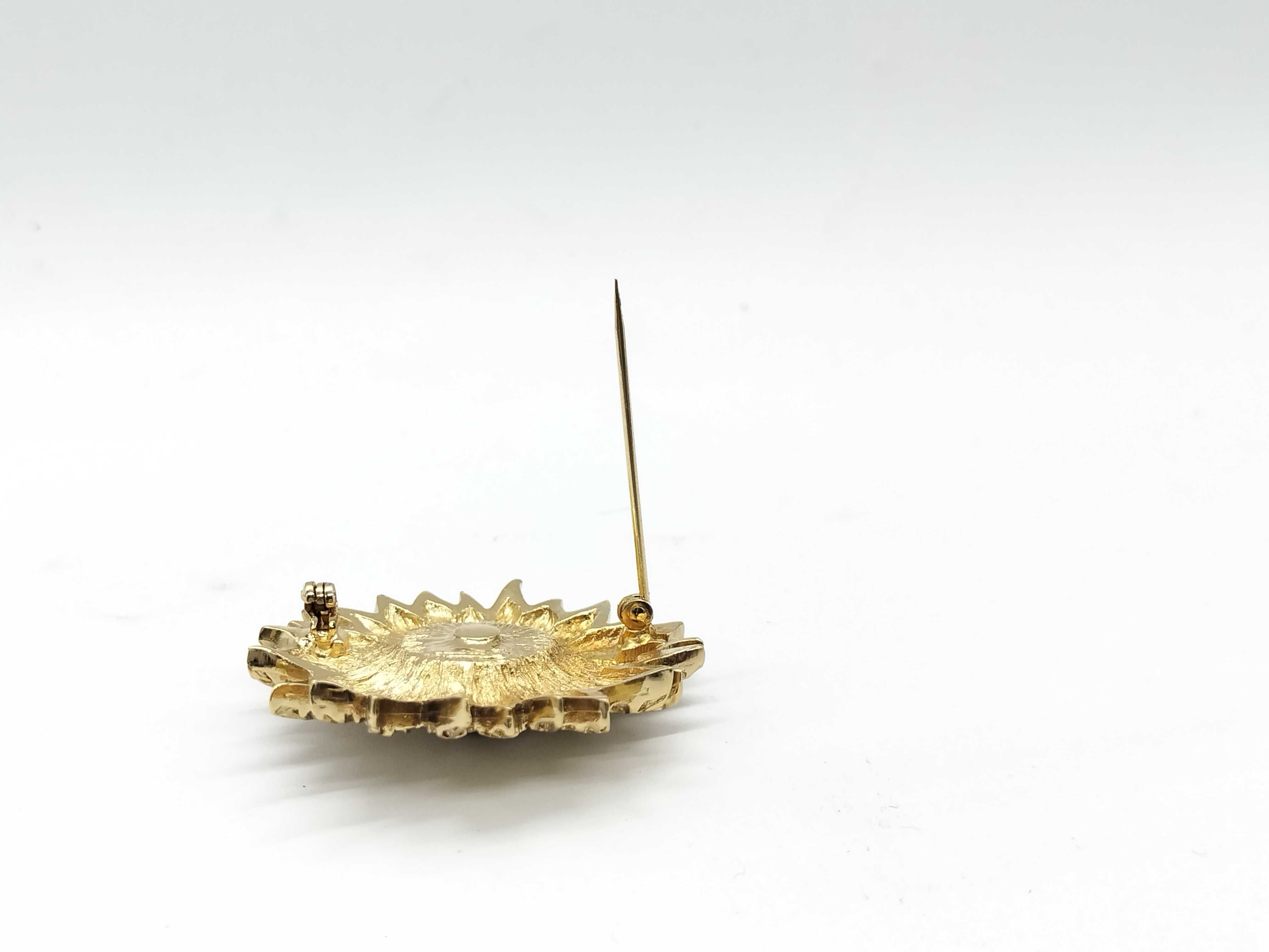 Flower/Rhinestone Brooch — view 4