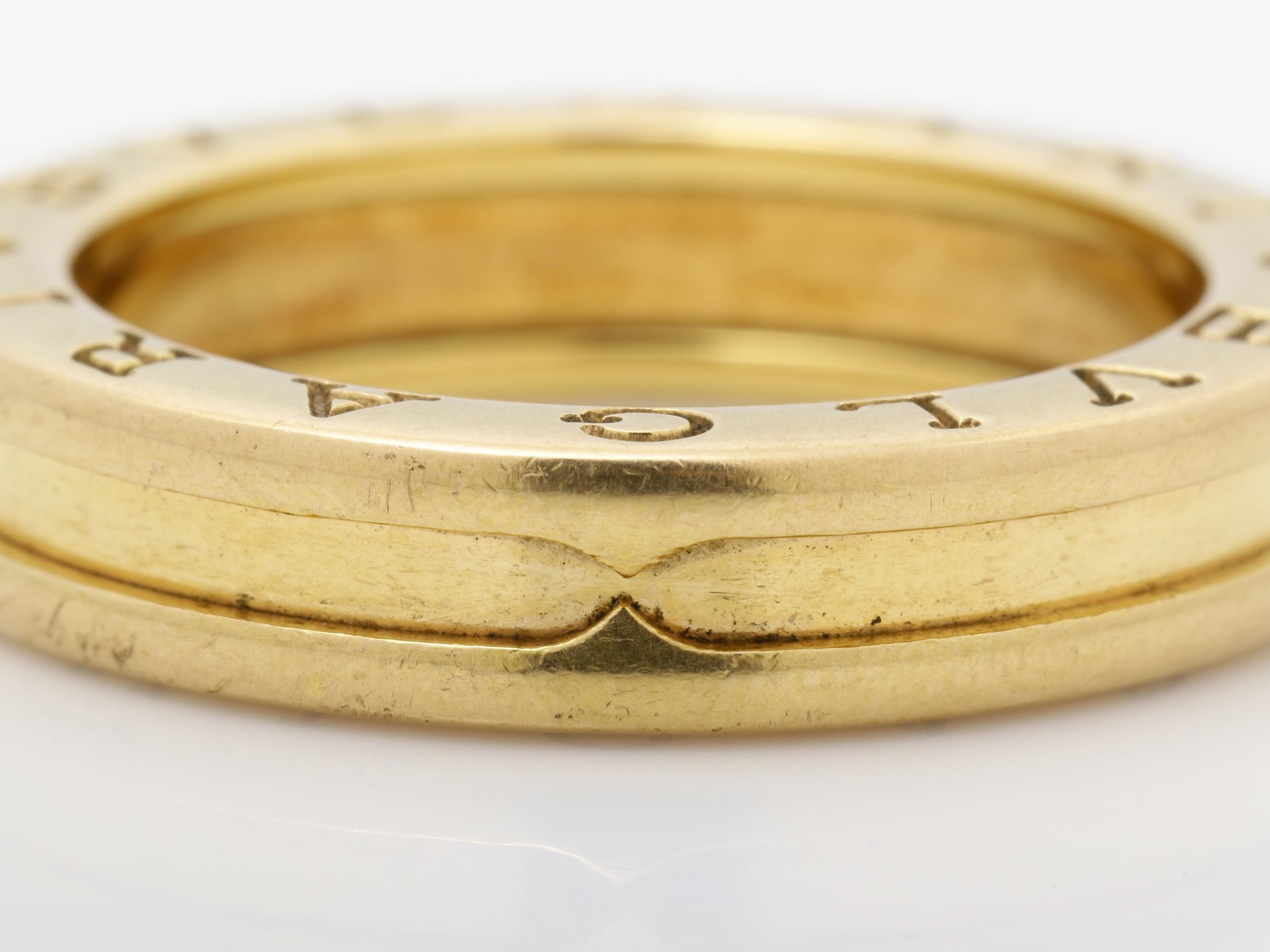 B.zero1 (precious metal) ring, 7.7g, 750PG, #55 — view 2