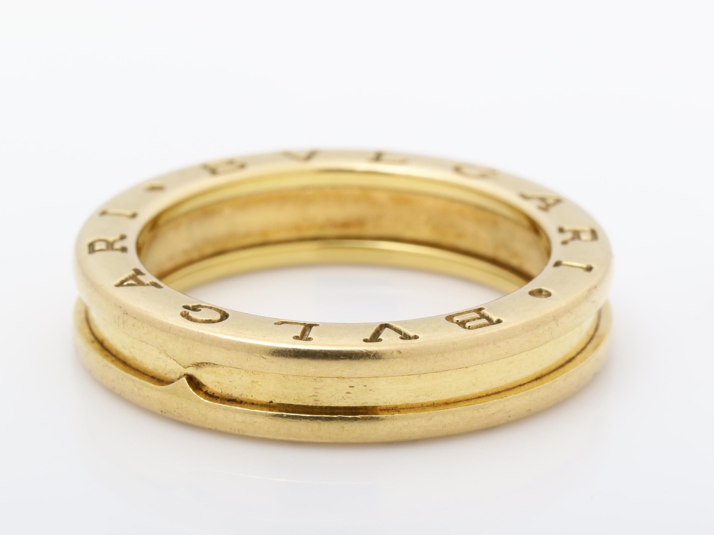 B.zero1 (precious metal) ring, 7.7g, 750PG, #55 — view 3