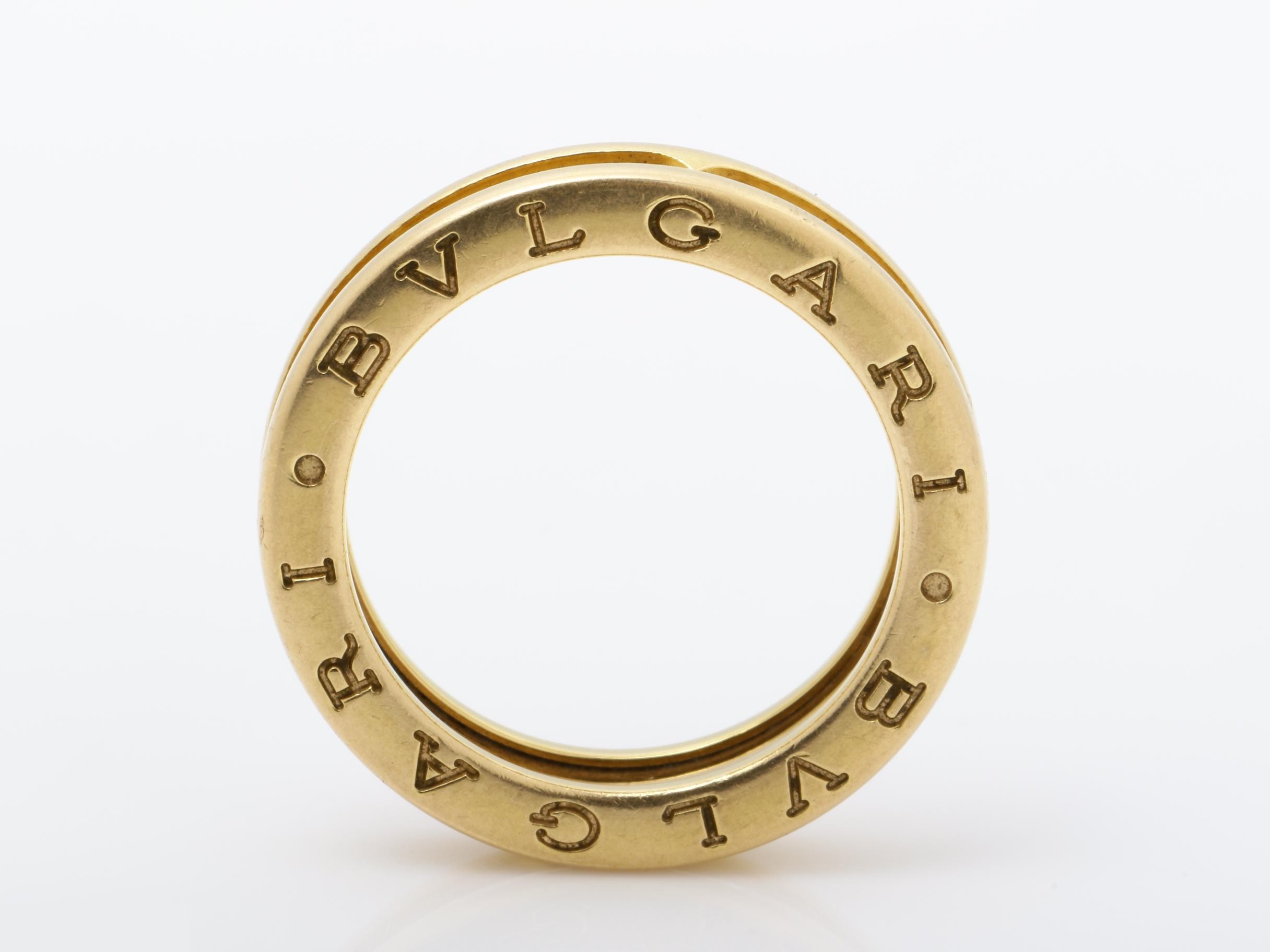 B.zero1 (precious metal) ring, 7.7g, 750PG, #55 — view 5