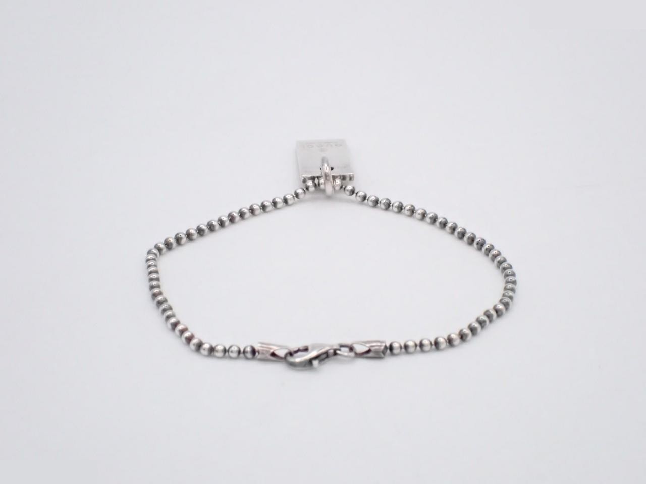 Ball chain, 925 silver, 7.3g, plate bracelet, wrist circumference approximately 19cm — view 2