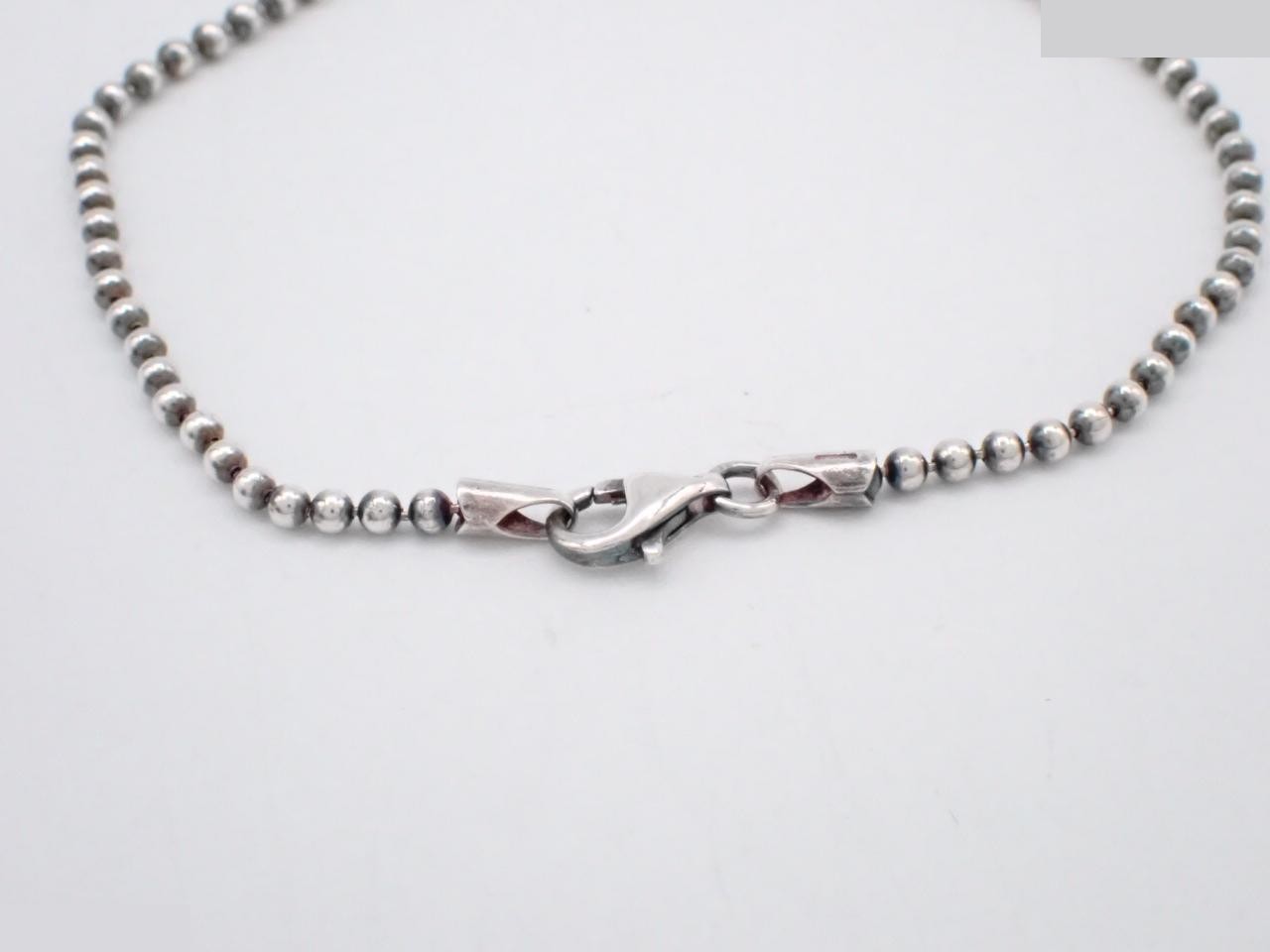 Ball chain, 925 silver, 7.3g, plate bracelet, wrist circumference approximately 19cm — view 3