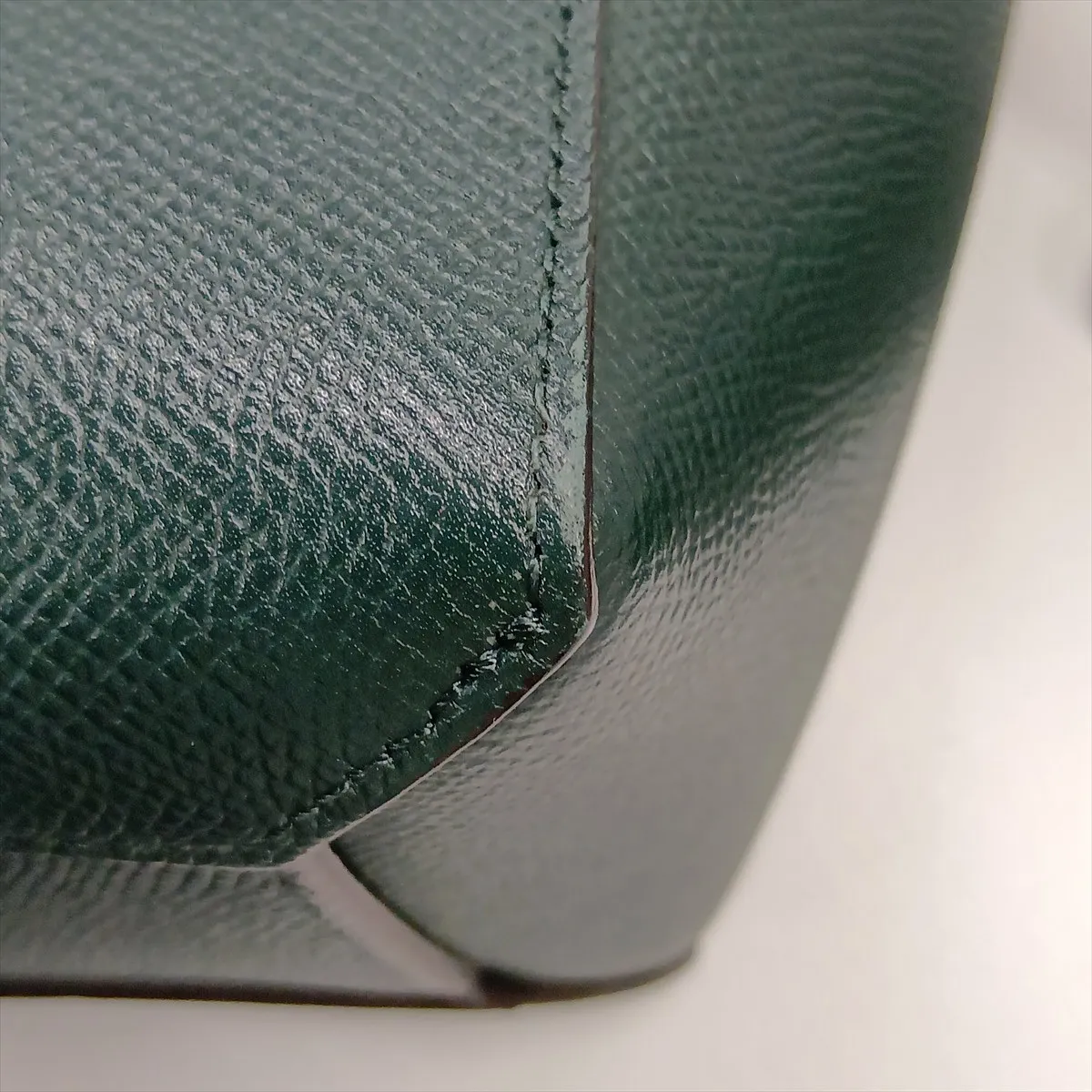 Belt Bag Micro Leather 2-Way Handbag Green — view 13