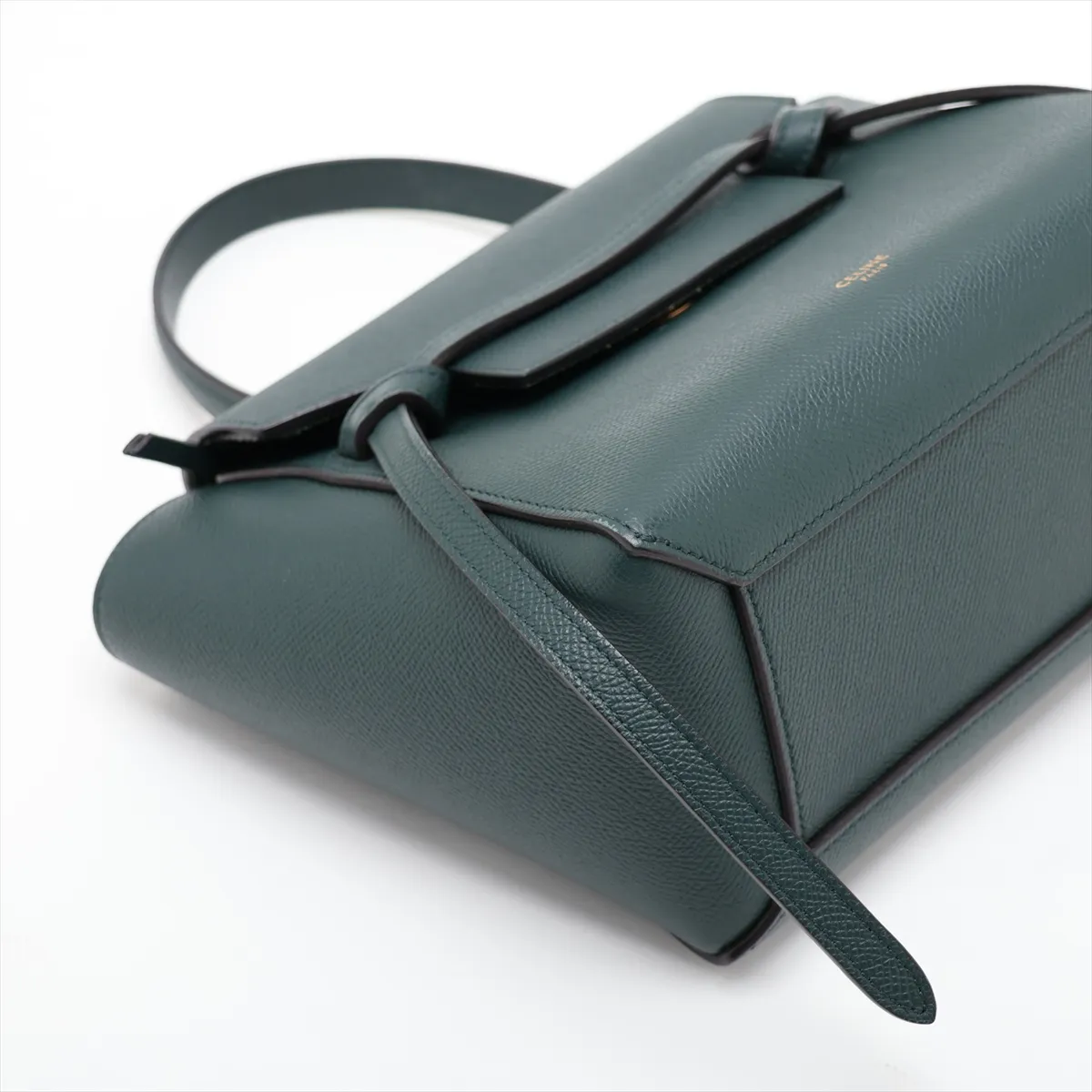 Belt Bag Micro Leather 2-Way Handbag Green — view 4