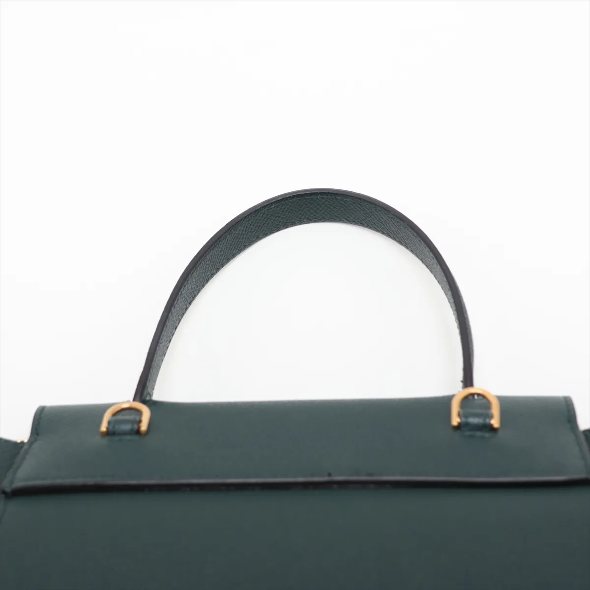 Belt Bag Micro Leather 2-Way Handbag Green — view 6