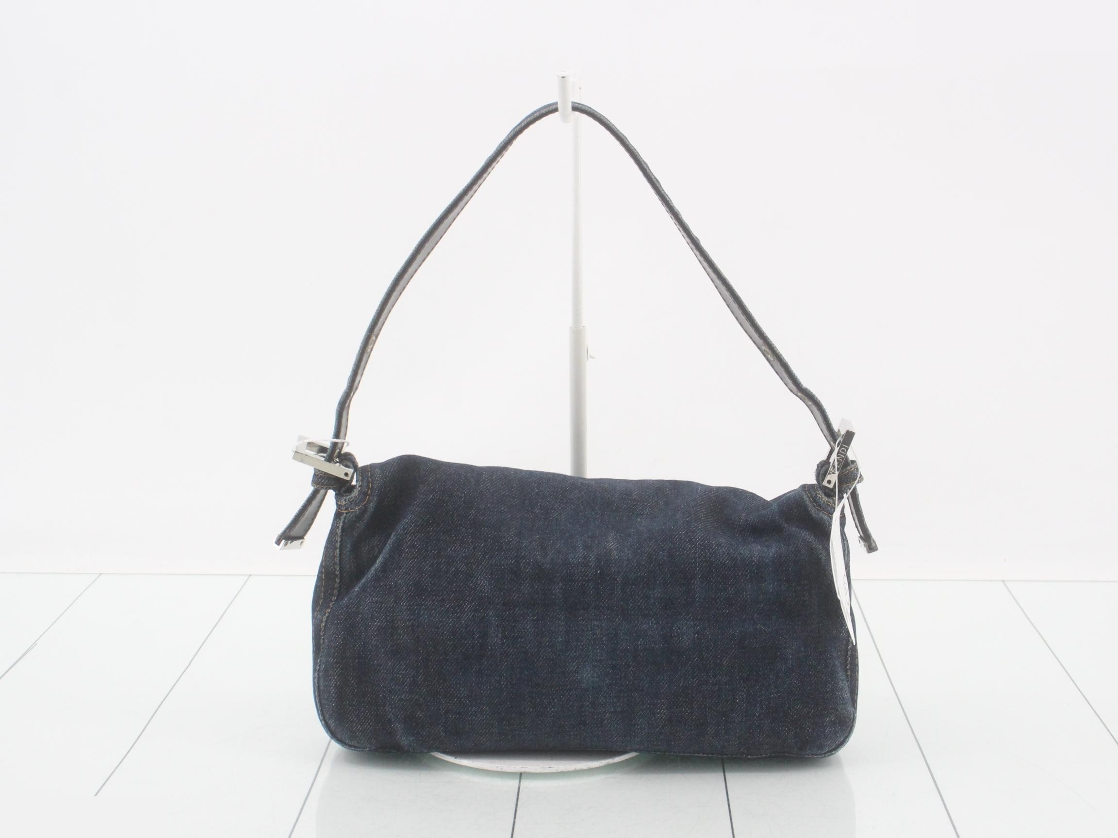 Mamma Baguette Denim One-Shoulder Bag — view 2