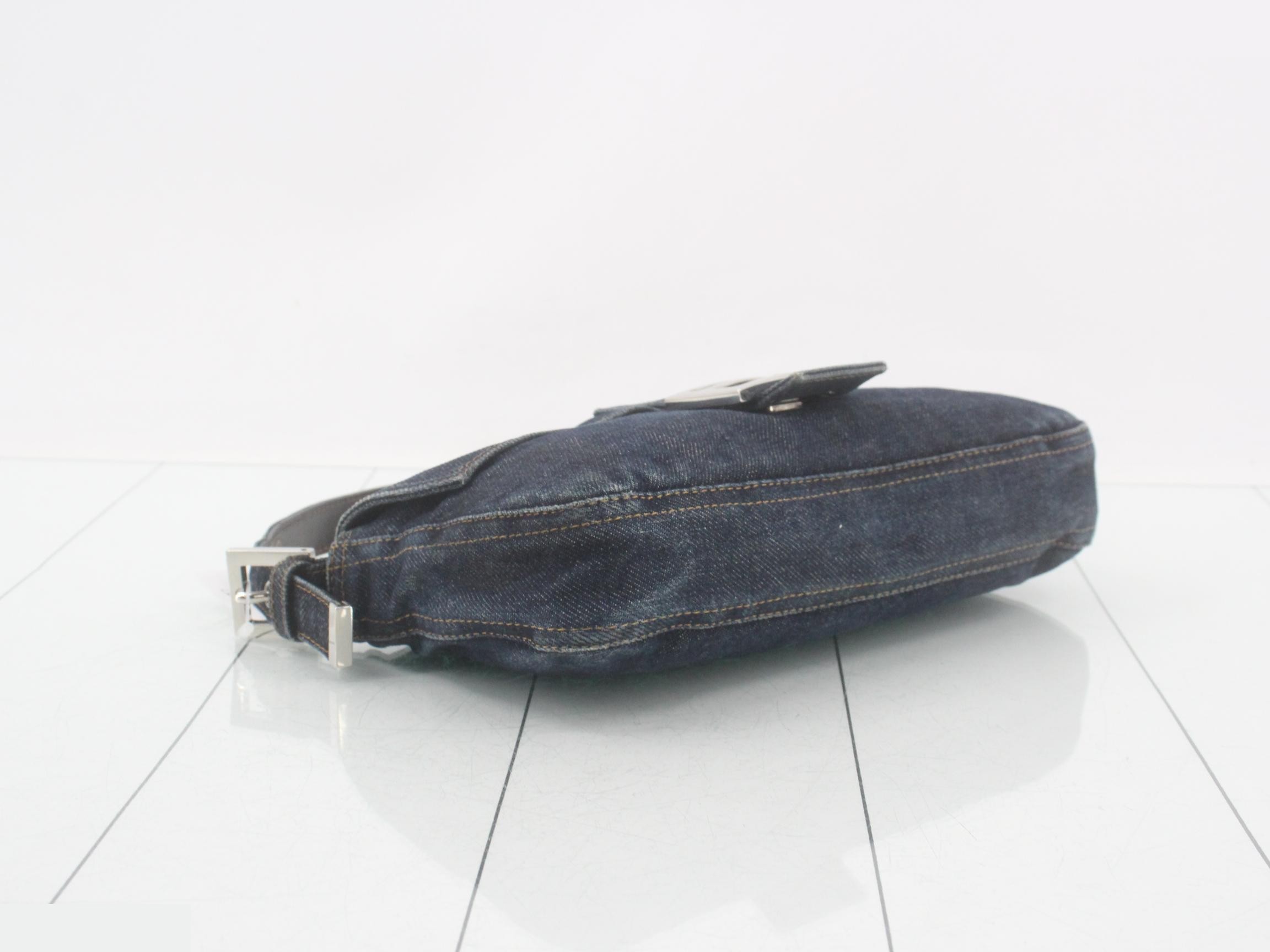 Mamma Baguette Denim One-Shoulder Bag — view 5