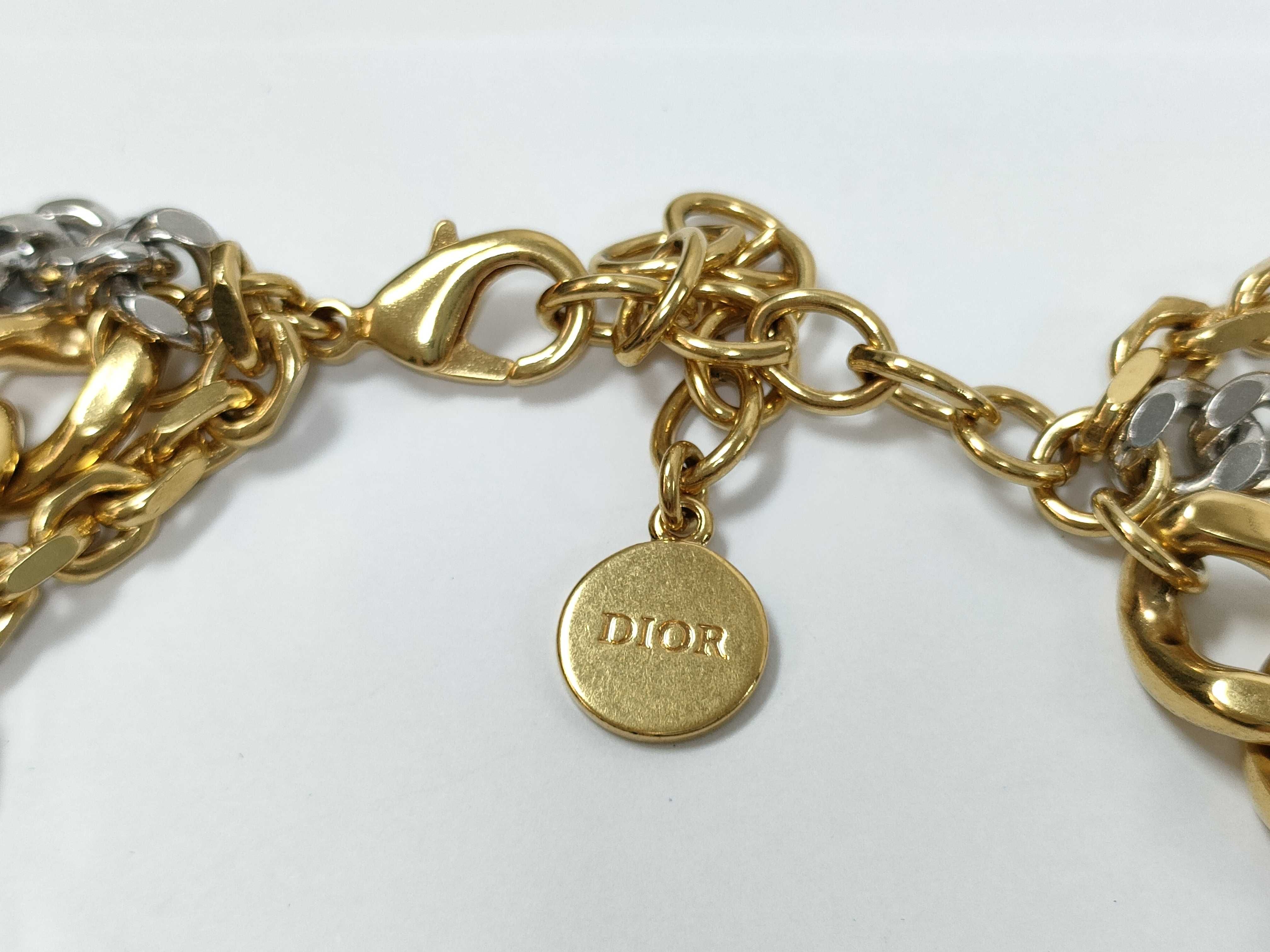 CD Triple Chain Necklace — view 2