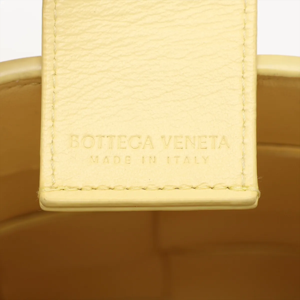 Maxi Intrecciato Cassette Leather Shoulder Bag, Yellow — view 7