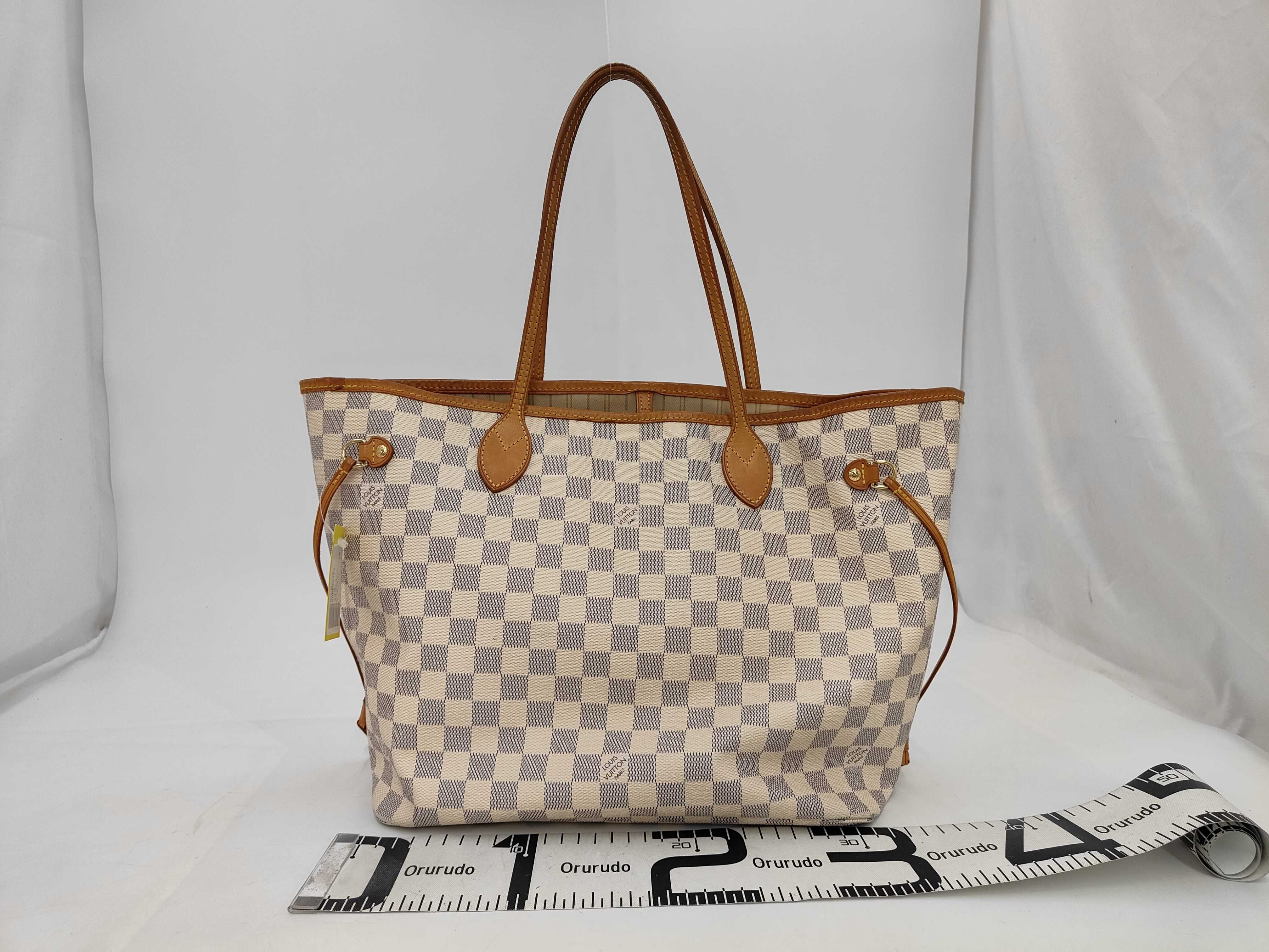 Damier Azur N41361 Neverfull MM Tote Bag — view 2