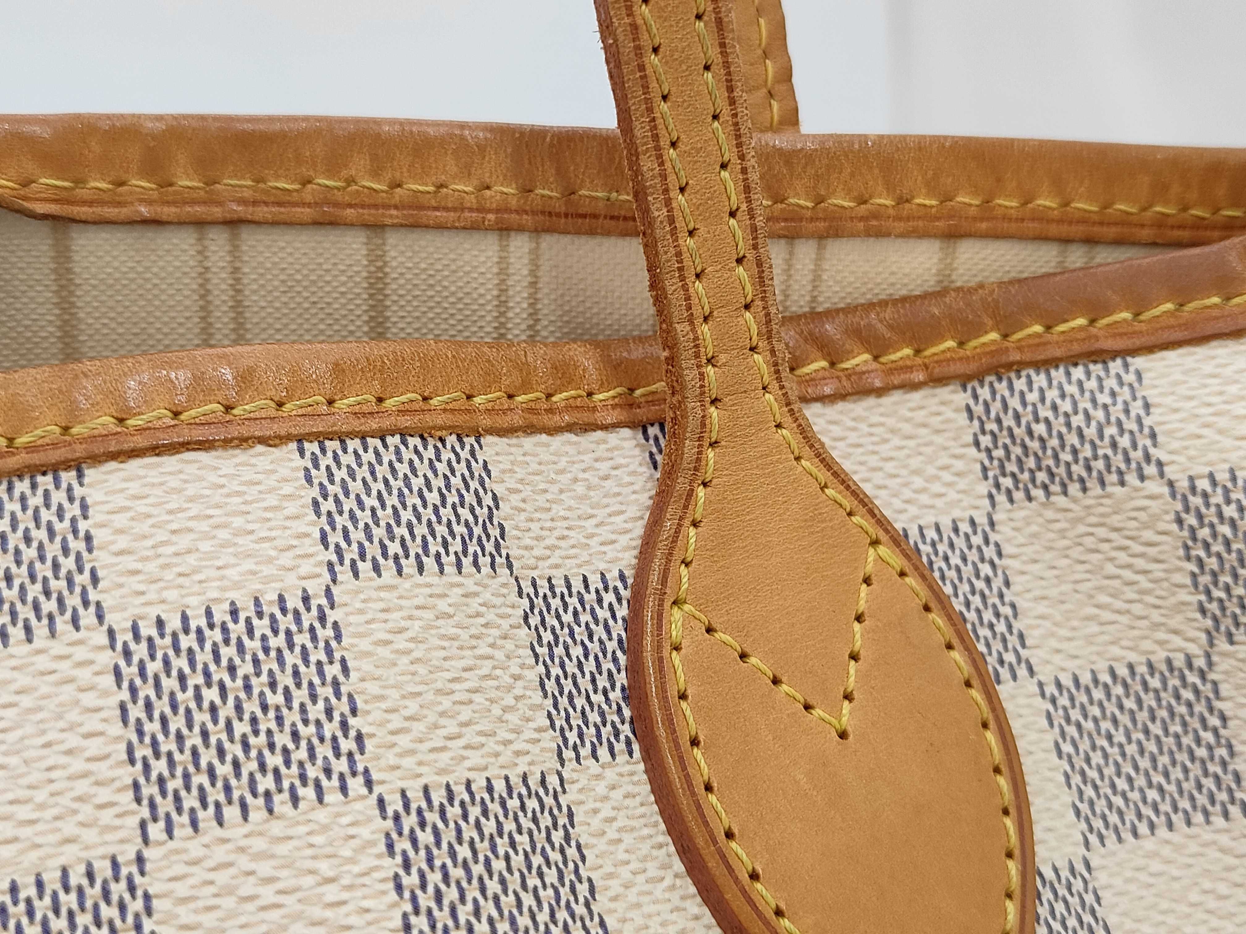 Damier Azur N41361 Neverfull MM Tote Bag — view 3