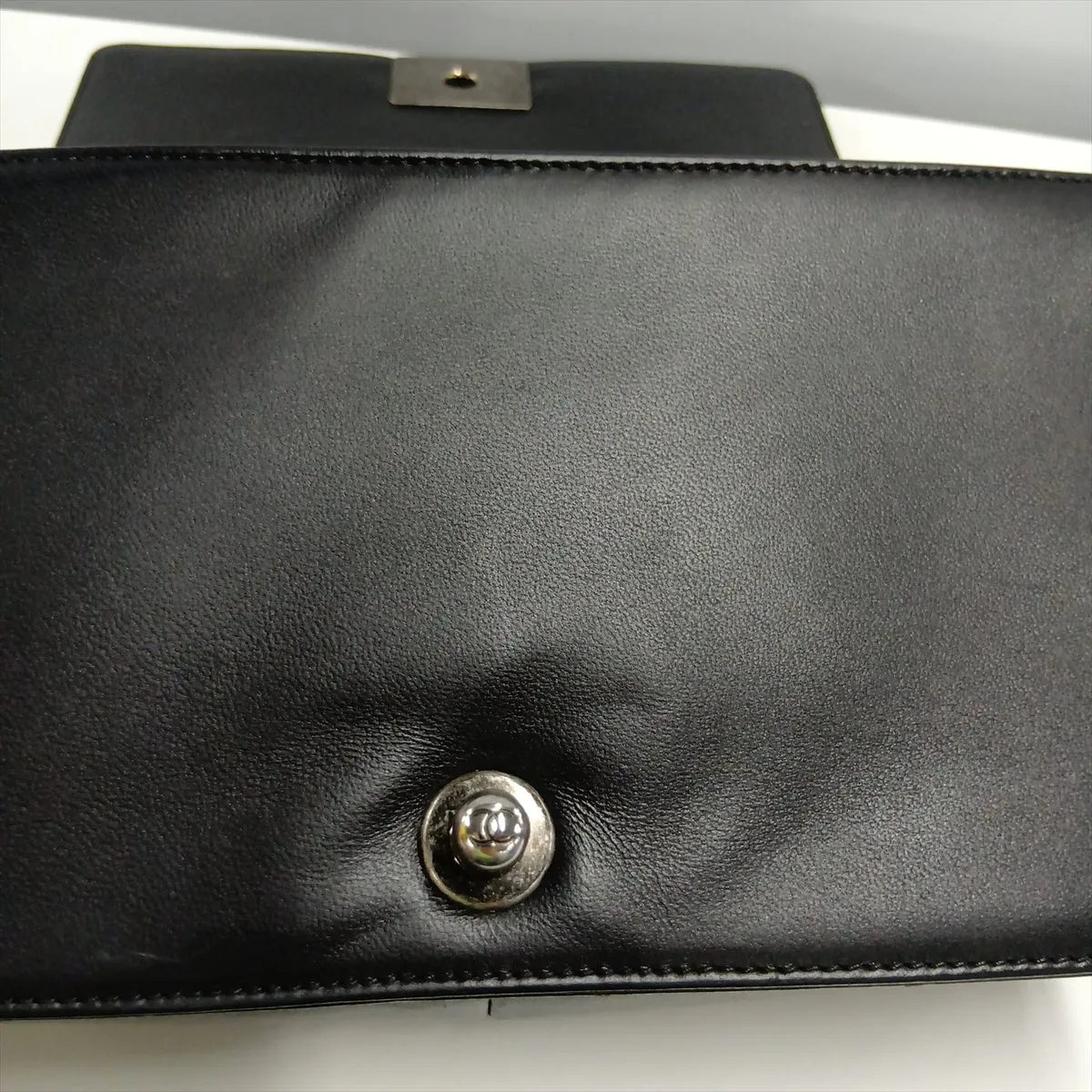 Boy Chanel 25 Lambskin Chain Shoulder Bag, Black with Gunmetal Hardware, Serial Number 16-series, A67086 — view 12