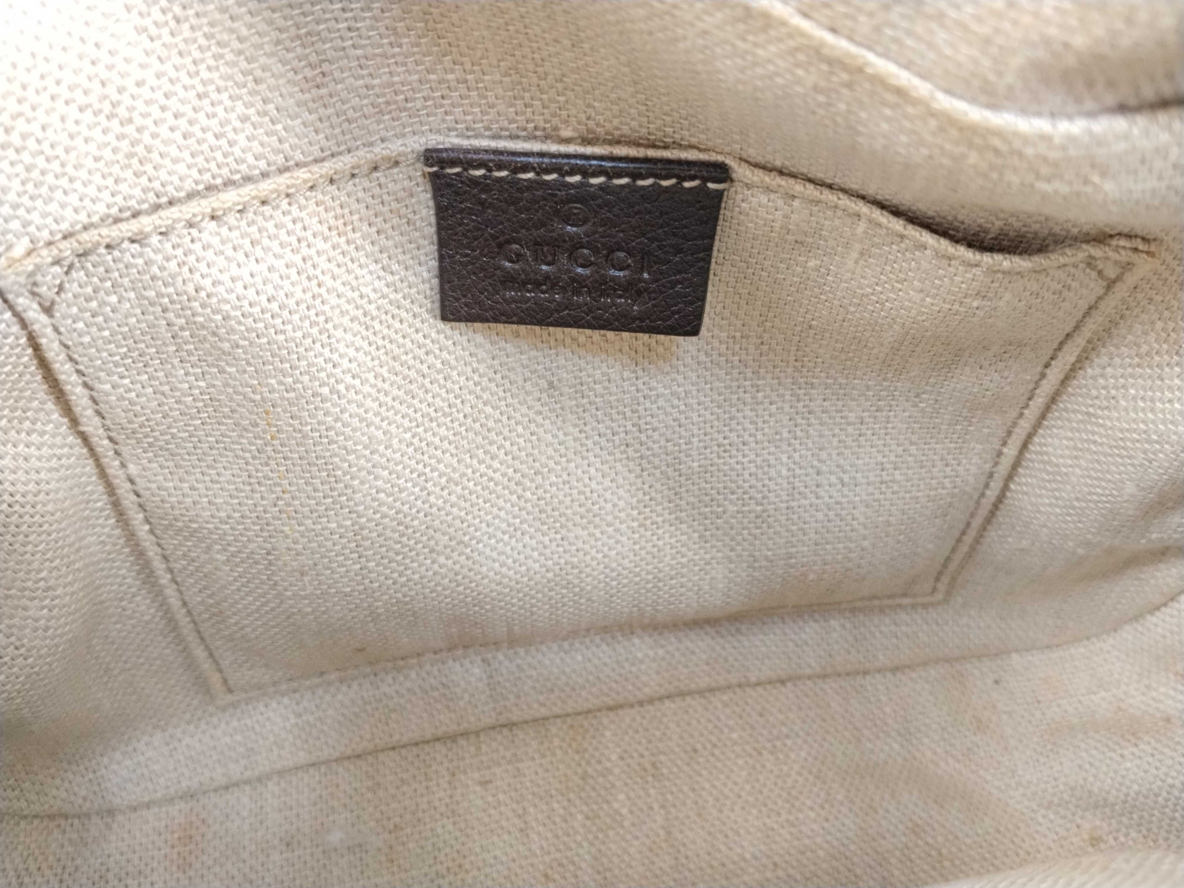 GG Supreme Gucci Bee Sherry Line GG Canvas Shoulder Bag — view 11