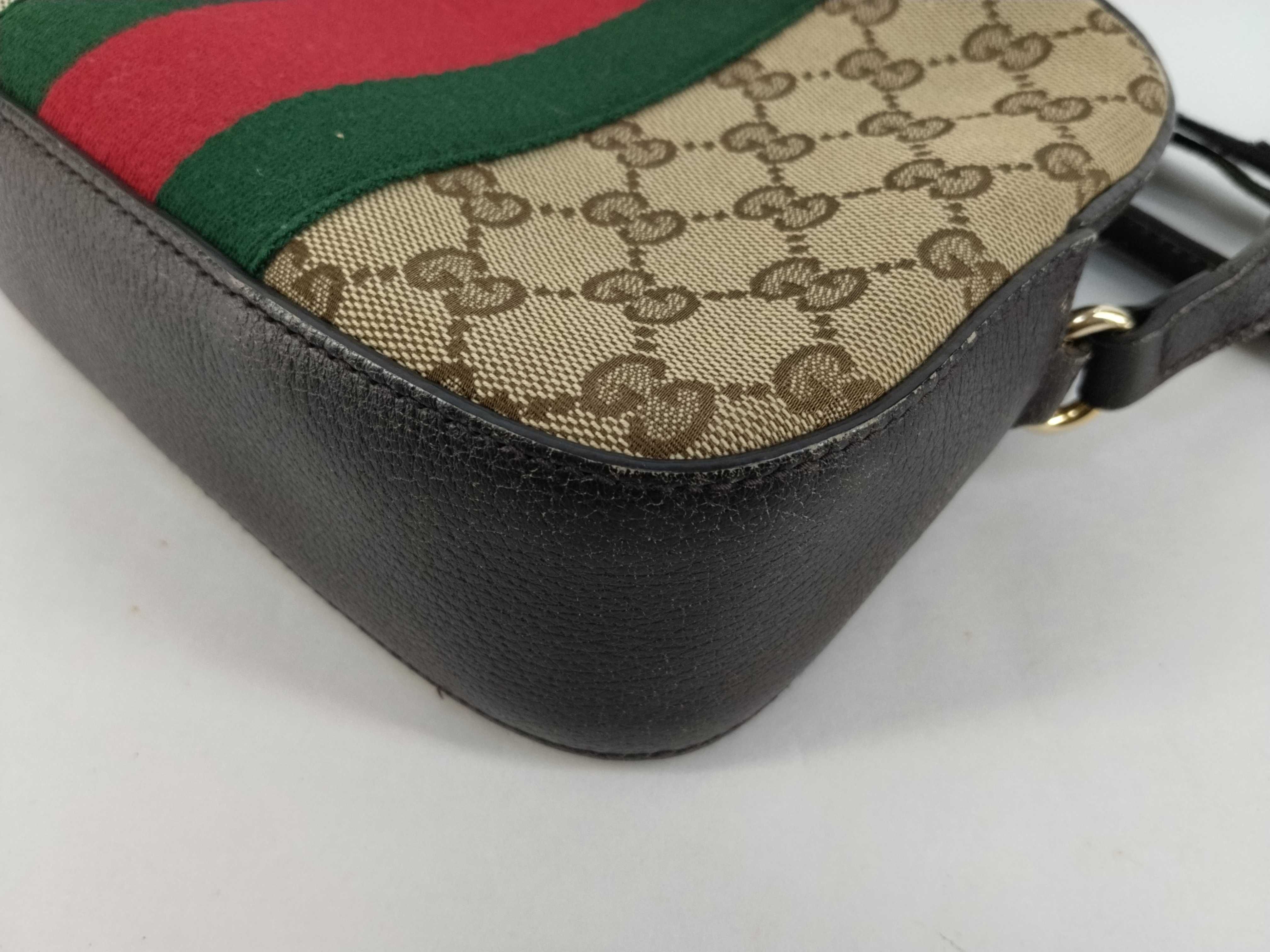 GG Supreme Gucci Bee Sherry Line GG Canvas Shoulder Bag — view 6