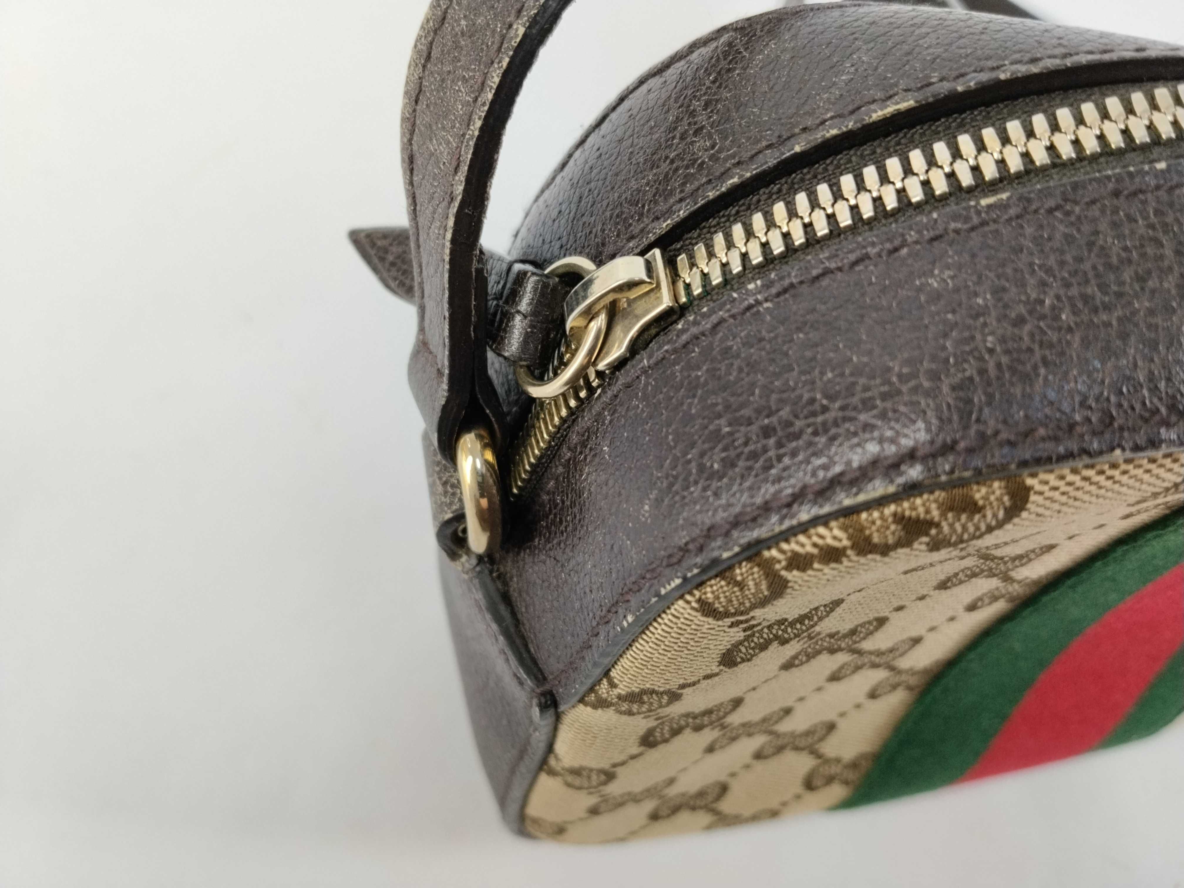 GG Supreme Gucci Bee Sherry Line GG Canvas Shoulder Bag — view 8