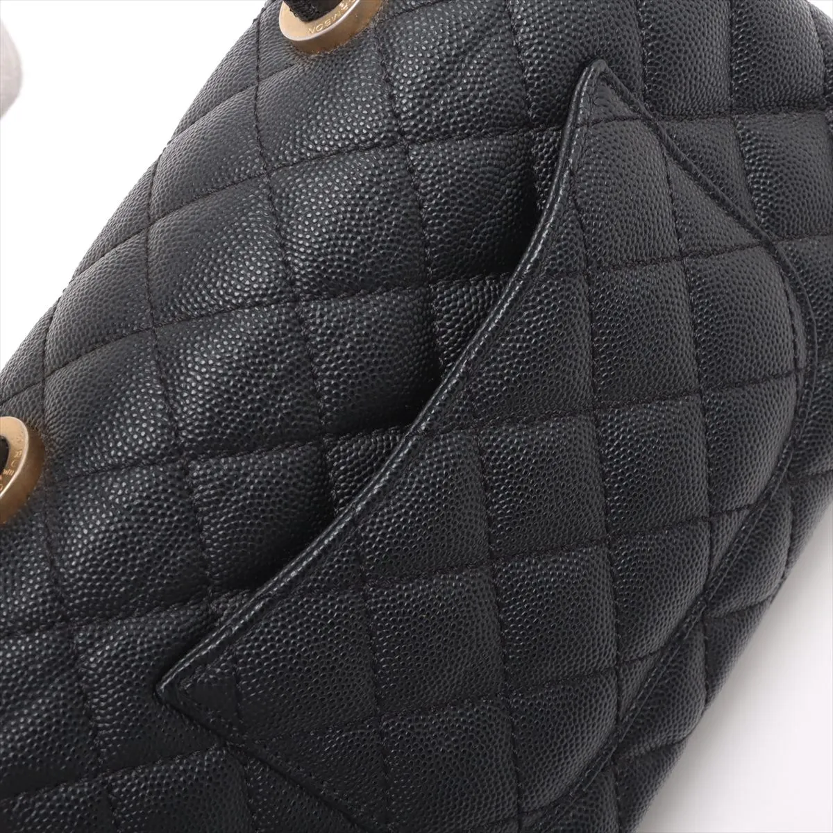 [Individually wrapped] Chanel Coco Handle 24 XS Caviar Skin 2WAY Handbag Black Gold Hardware 24936682 24th Series A92990 — view 13