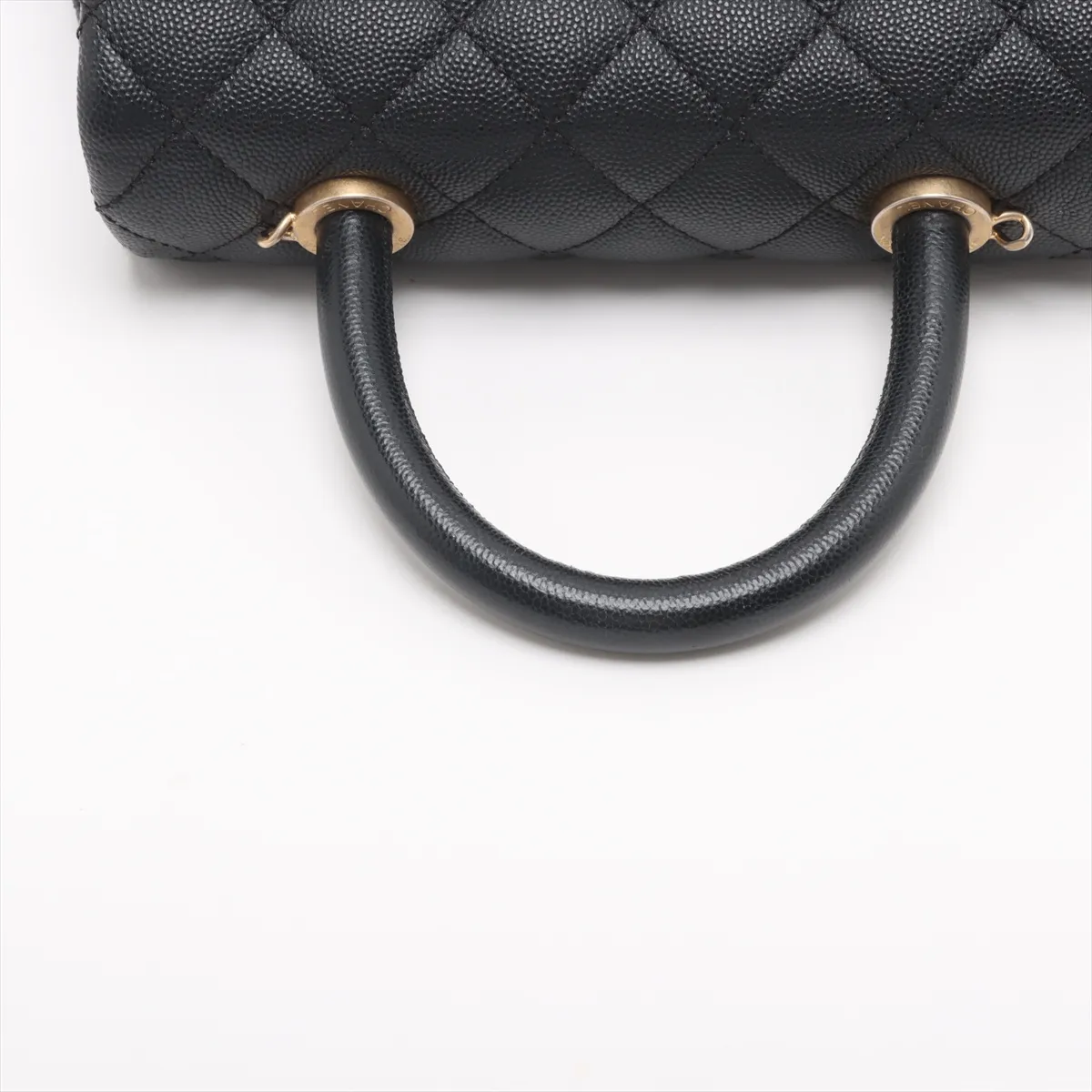 [Individually wrapped] Chanel Coco Handle 24 XS Caviar Skin 2WAY Handbag Black Gold Hardware 24936682 24th Series A92990 — view 5