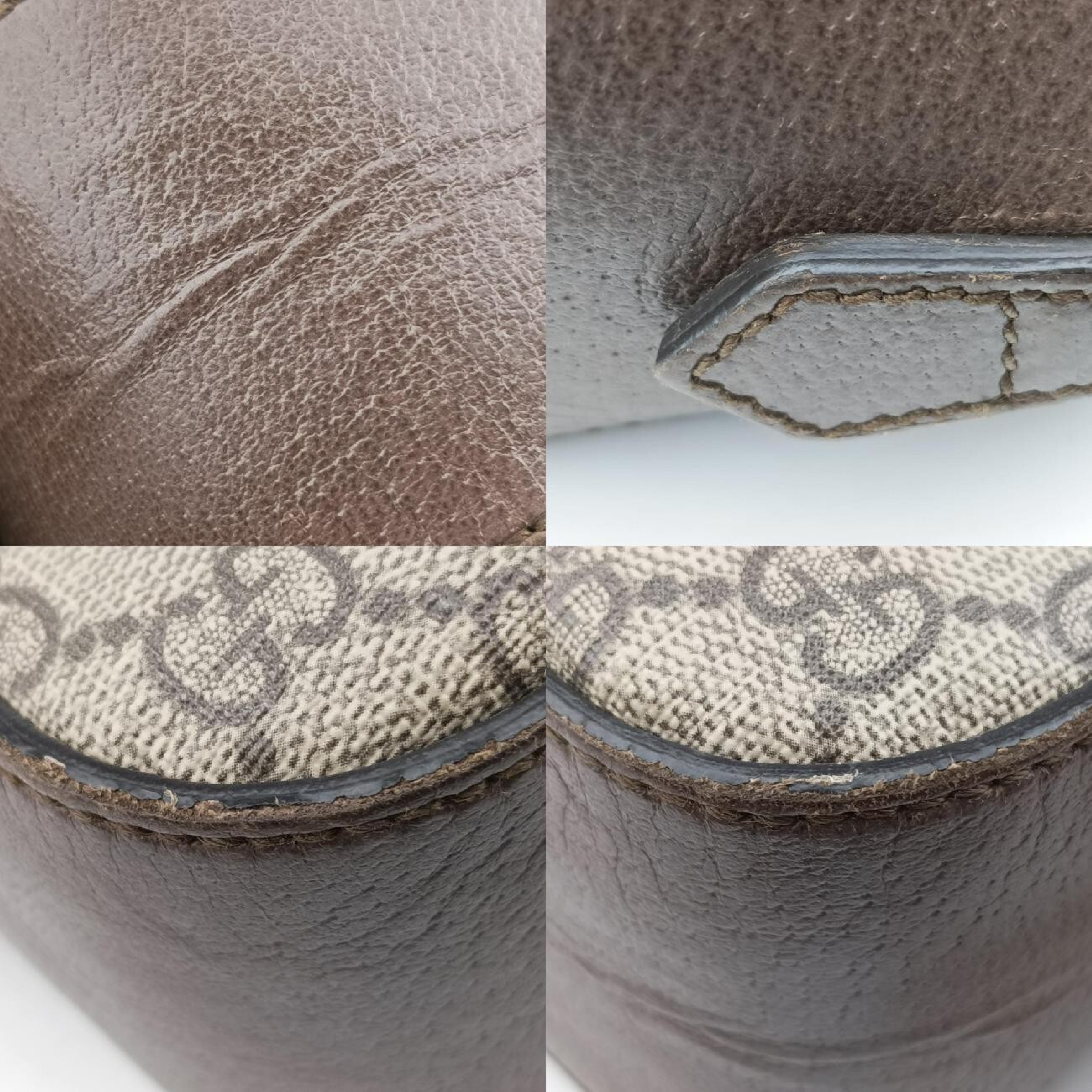 Neo Vintage Messenger Bag, Brown, PVC Coated Canvas x Leather, 476466 A032886542, Shoulder Bag — view 10