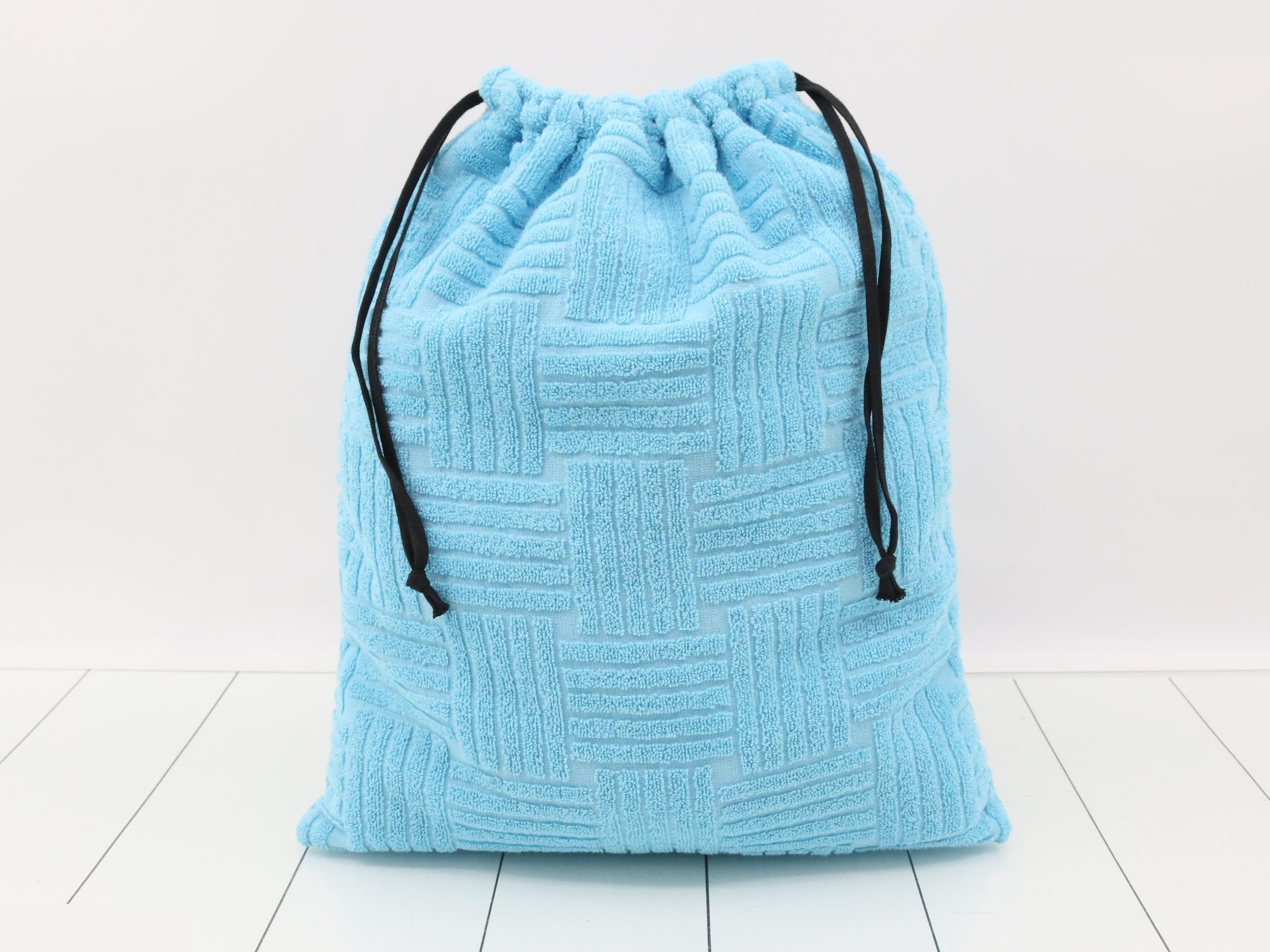 blue pouch bag