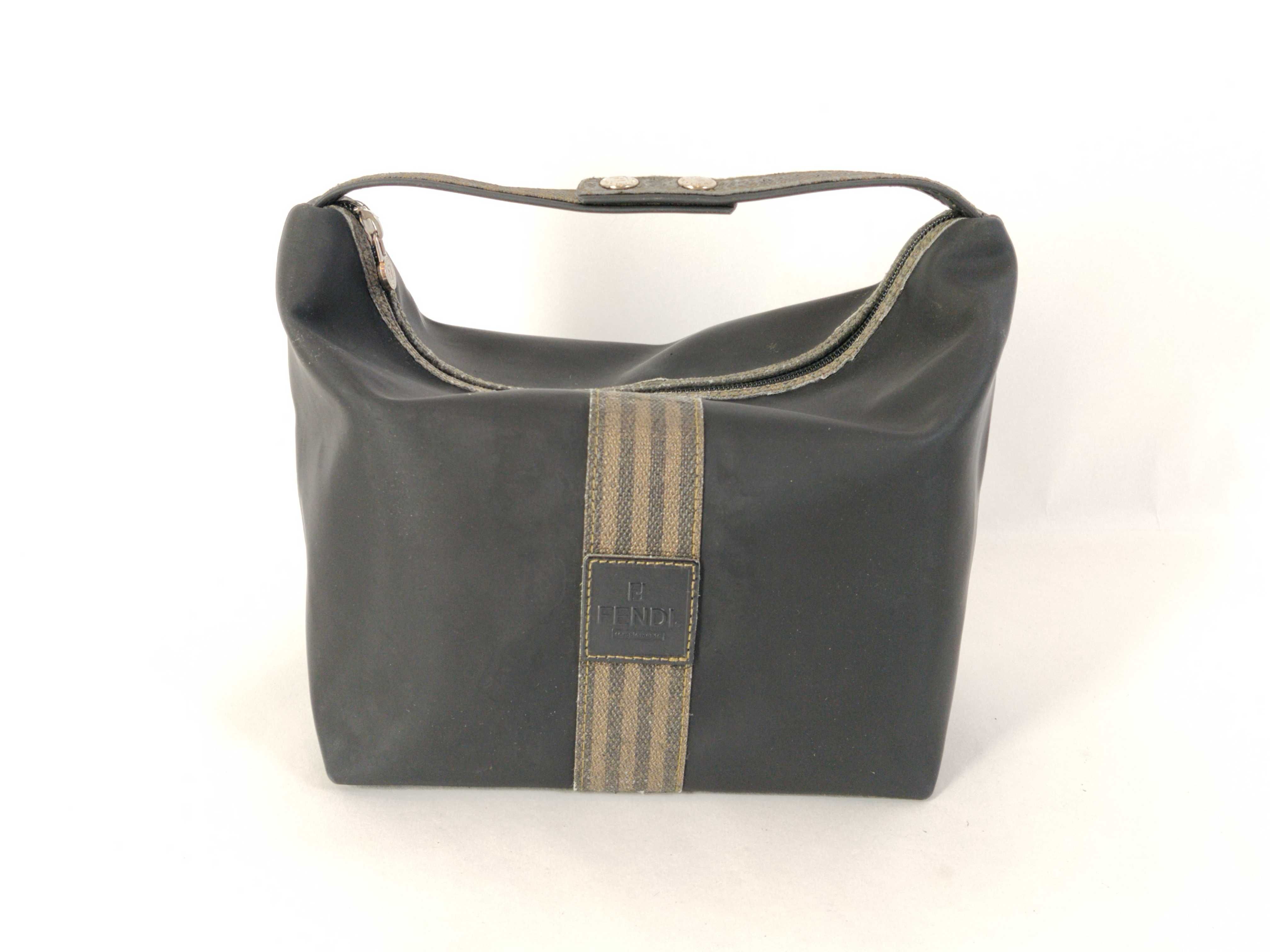 Pecan Pattern Accessory Pouch Shoulder Bag Black Pouch