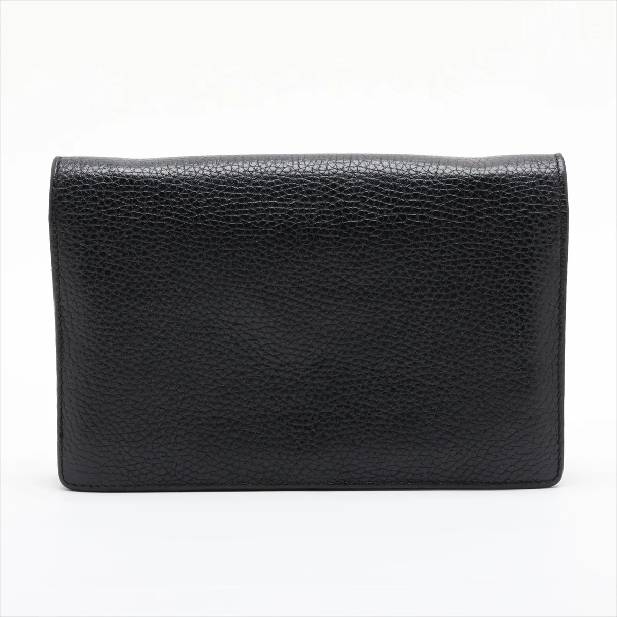 Soho Leather Chain Wallet, Black, 598211 — view 2