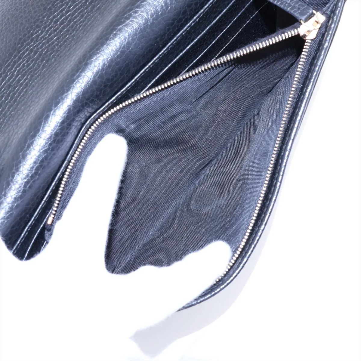Soho Leather Chain Wallet, Black, 598211 — view 7
