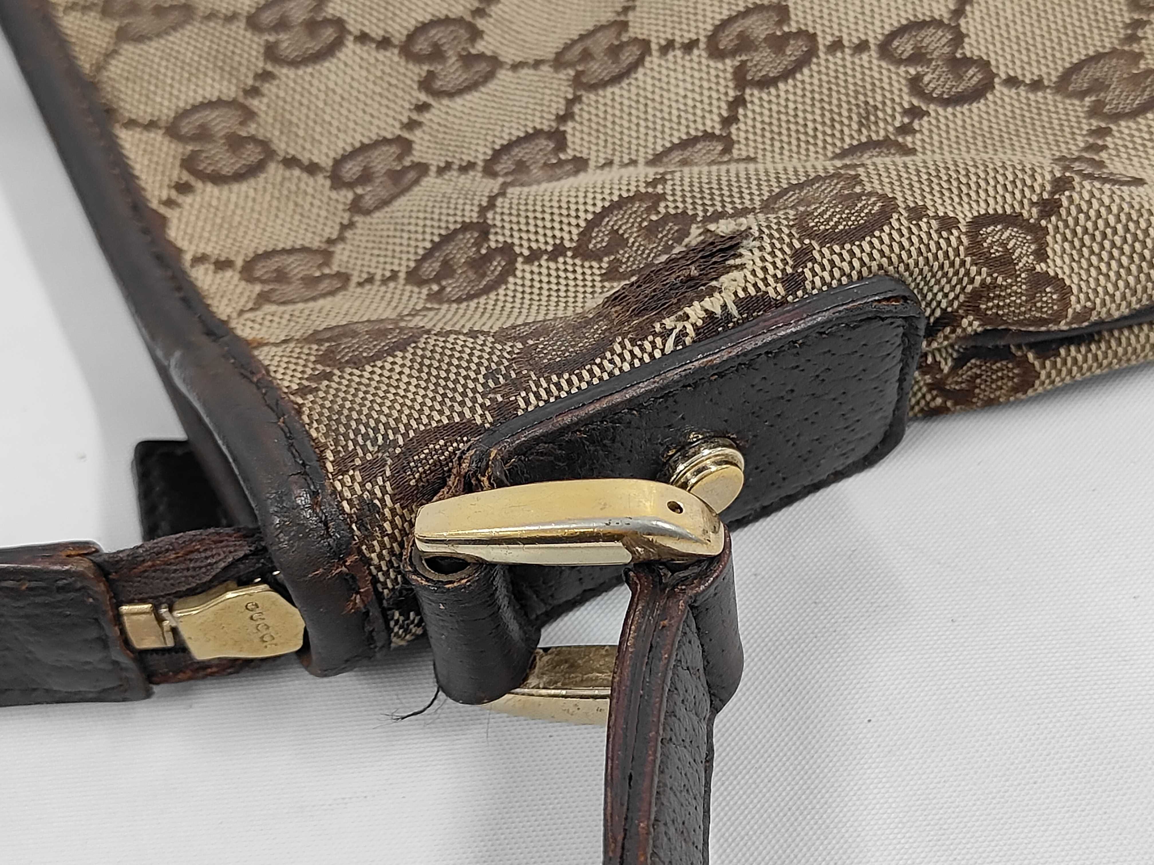 GG Canvas x Leather Shoulder Bag — view 6