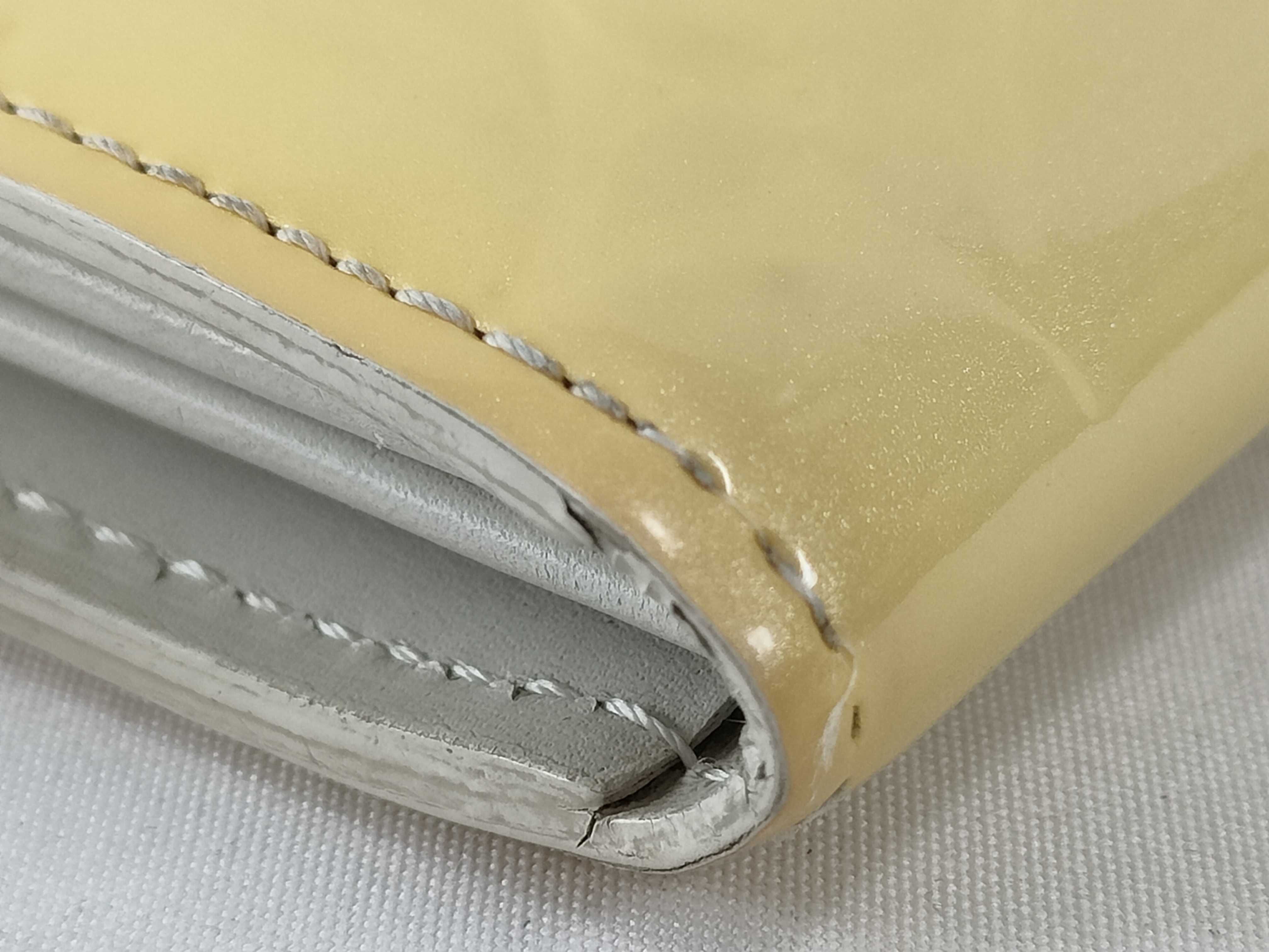 Vernis Louis Vuitton Vernis Wallet Pochette Portemonnaie Credit Yellow M91171 Wallet — view 4