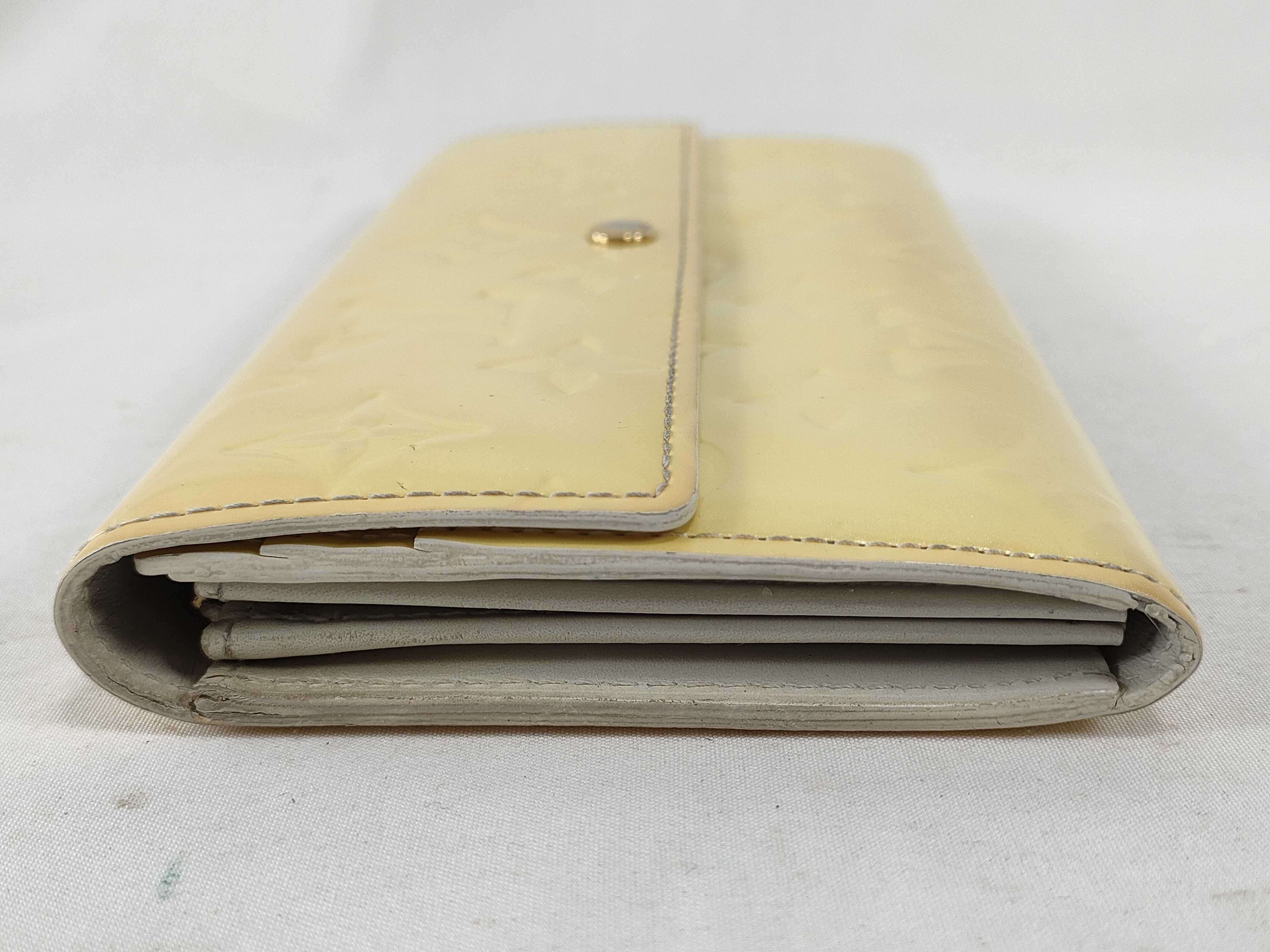 Vernis Louis Vuitton Vernis Wallet Pochette Portemonnaie Credit Yellow M91171 Wallet — view 5