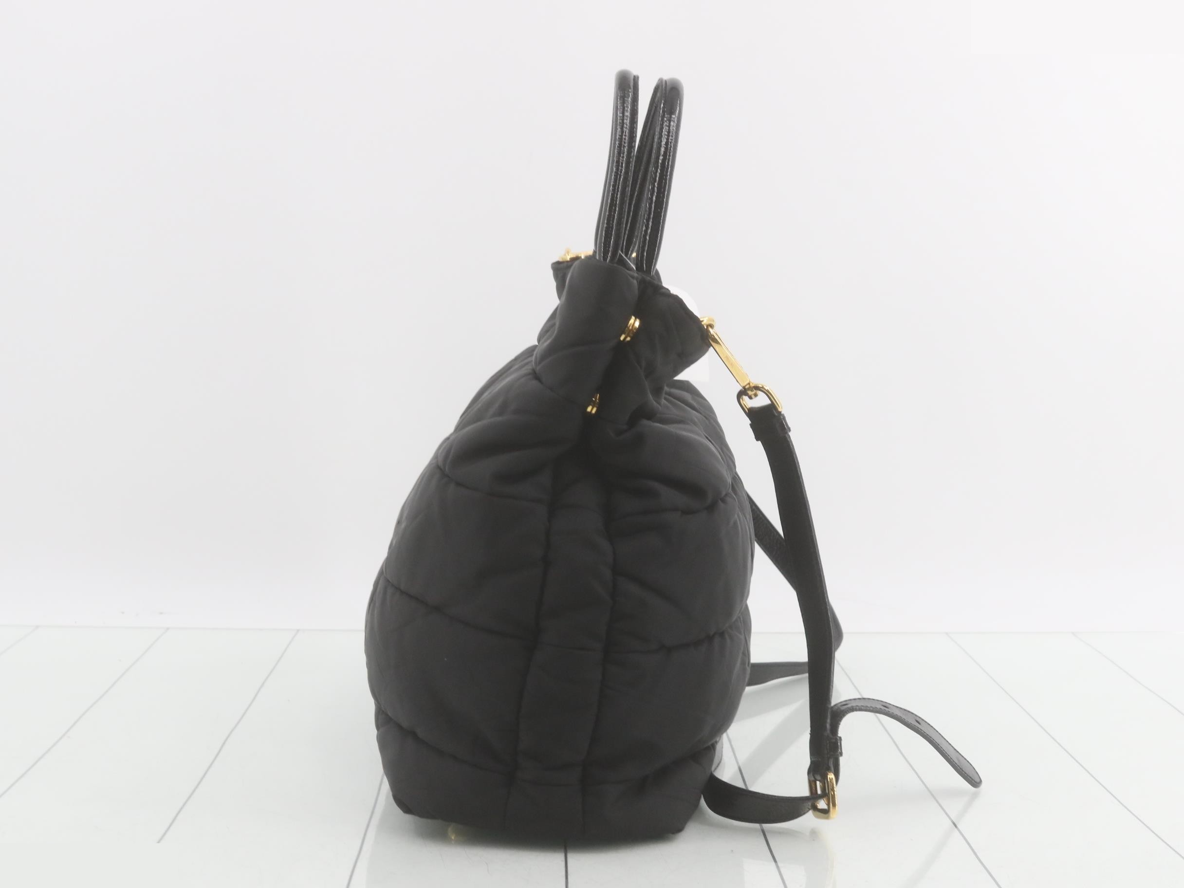 2way quilted crispy tote bag — view 4