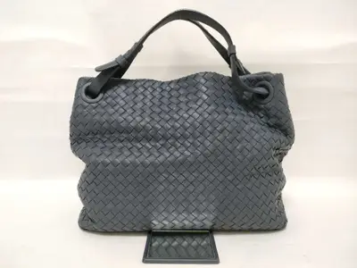 Intrecciato Garda Bag Handbag 179320 Navy W33cm Handbag