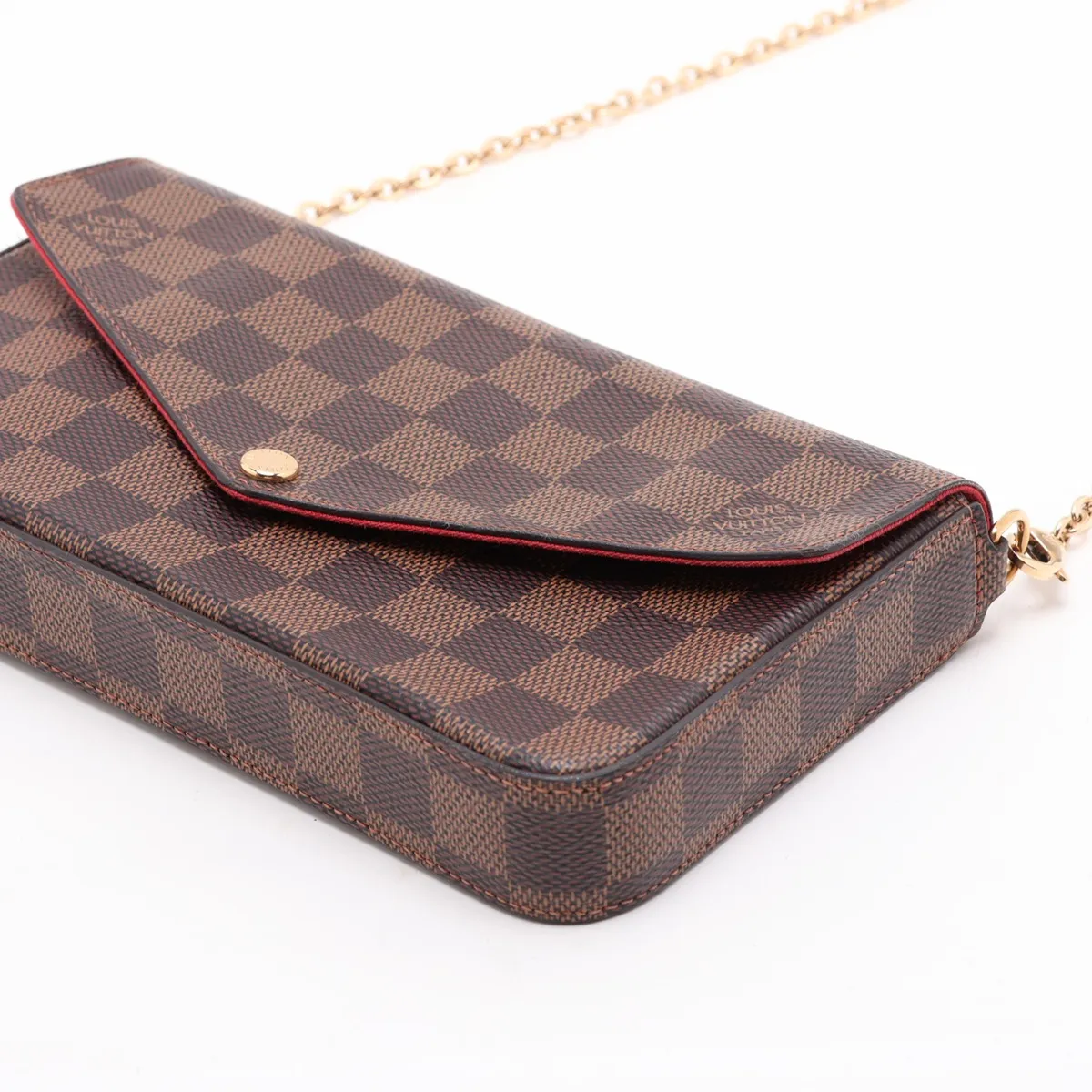 Damier Pochette Felicie N63032 FH0211 Brown, pouch missing, RFID detected. — view 3