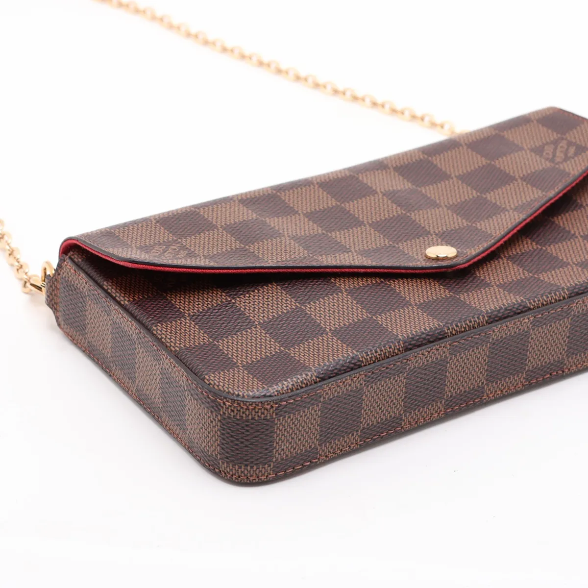 Damier Pochette Felicie N63032 FH0211 Brown, pouch missing, RFID detected. — view 4