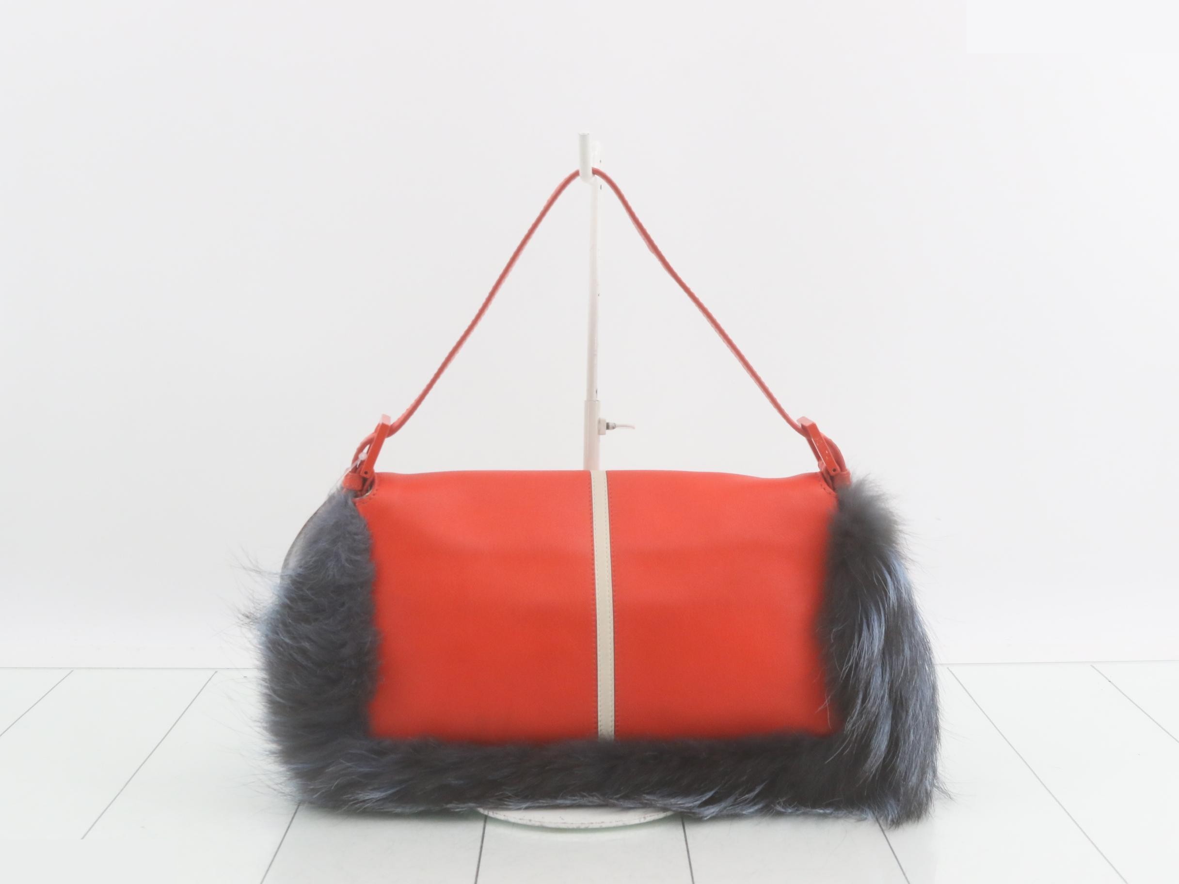 Monster Leather Fur One-Shoulder Bag — view 2