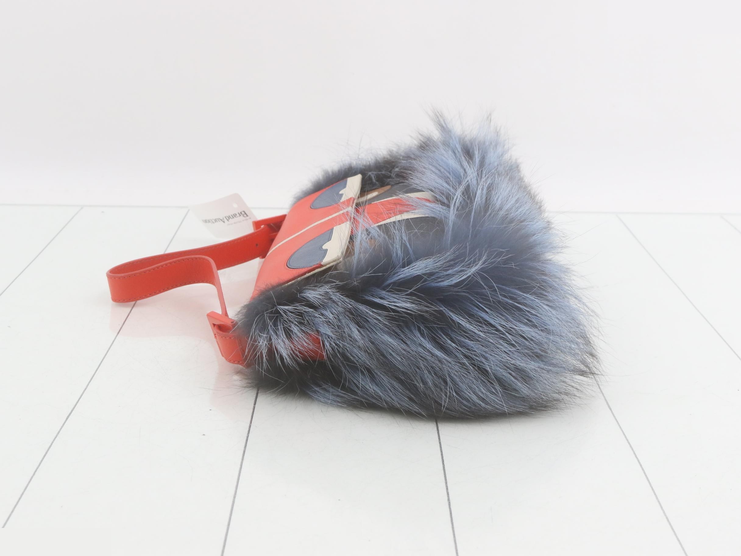 Monster Leather Fur One-Shoulder Bag — view 4