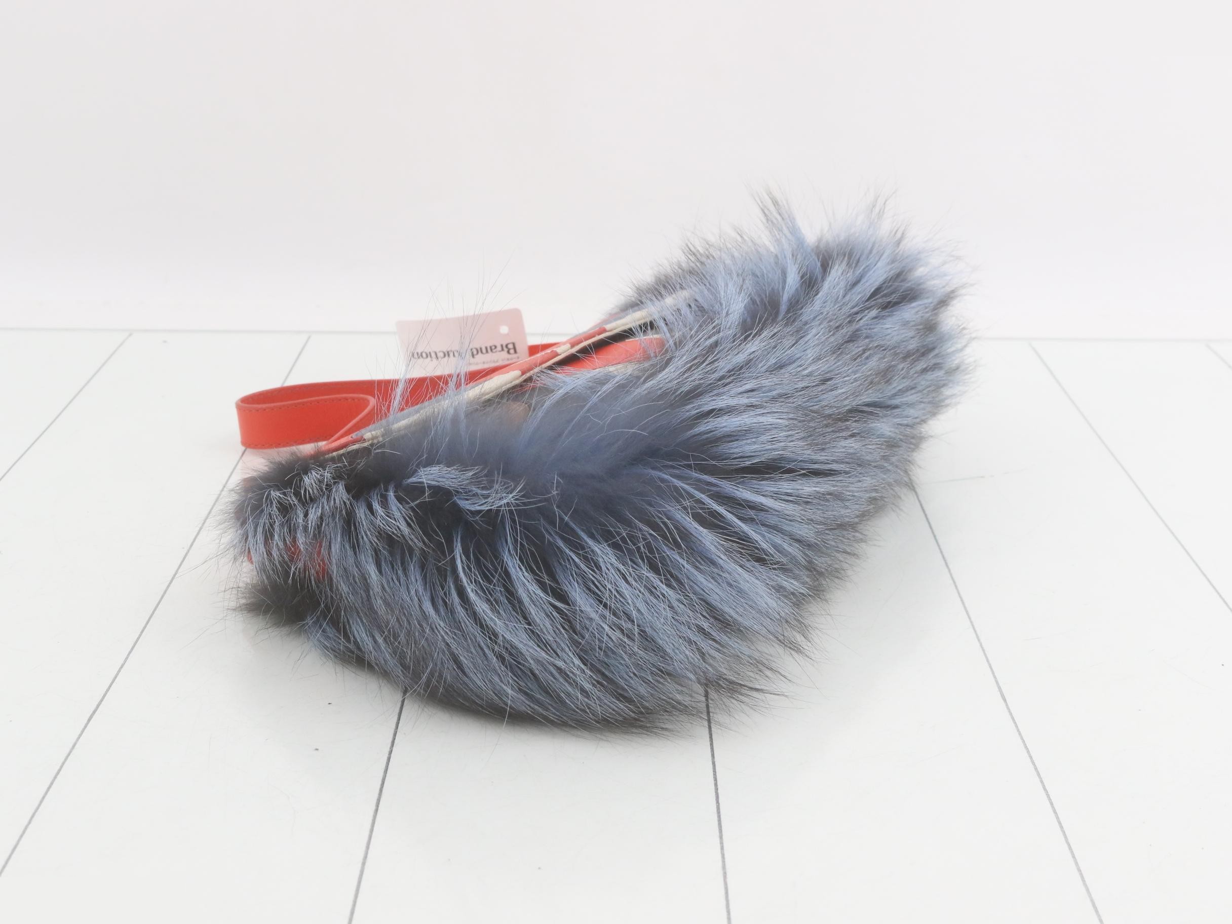 Monster Leather Fur One-Shoulder Bag — view 5