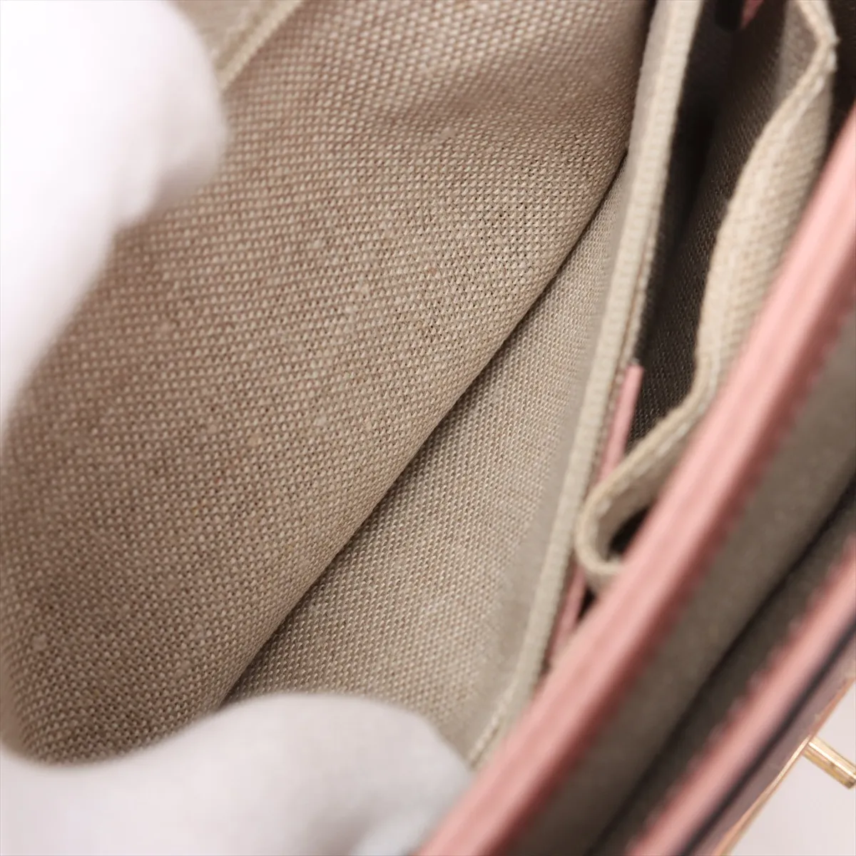 Interlocking G Leather 2WAY Handbag Pink 510302 Outlet — view 11