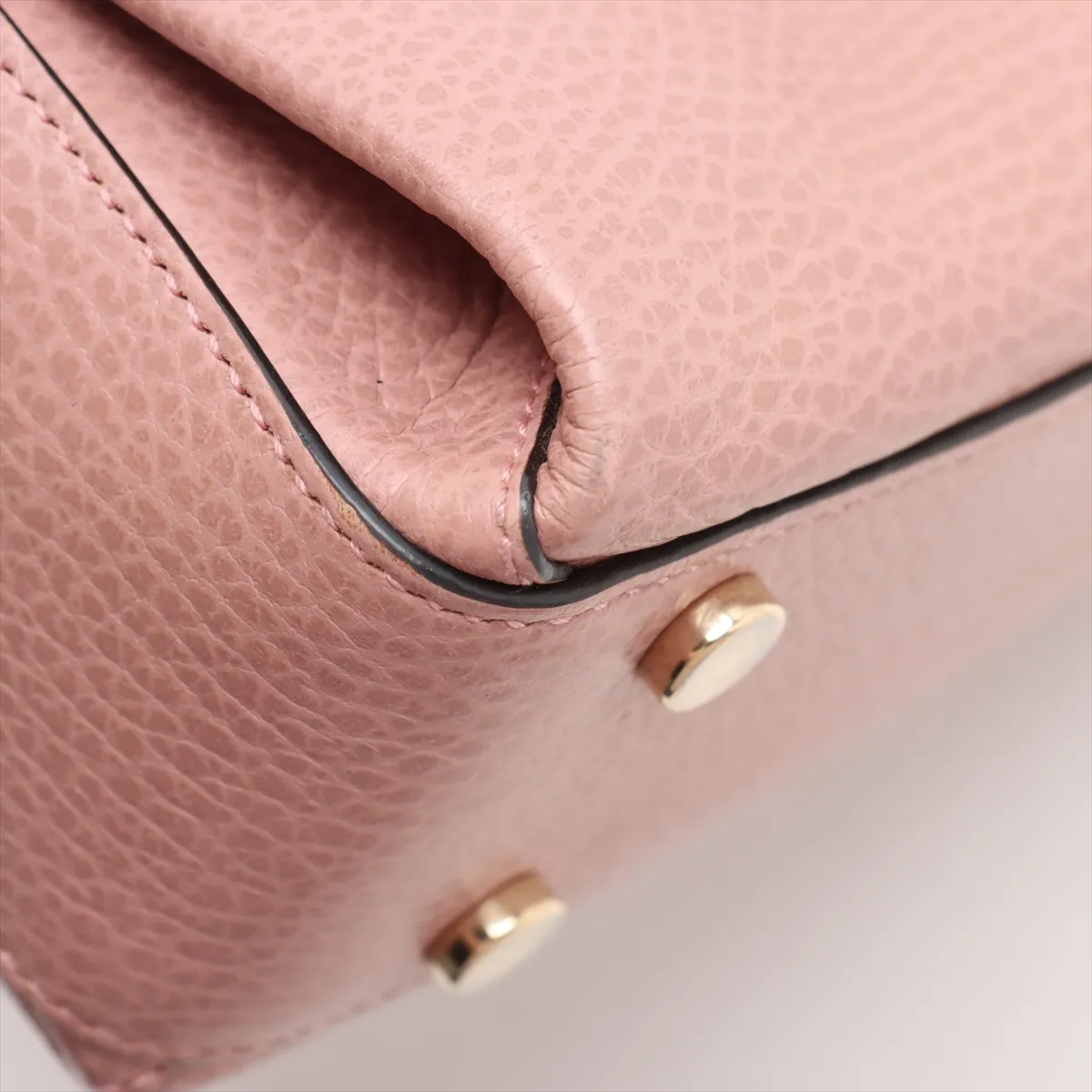 Interlocking G Leather 2WAY Handbag Pink 510302 Outlet — view 15