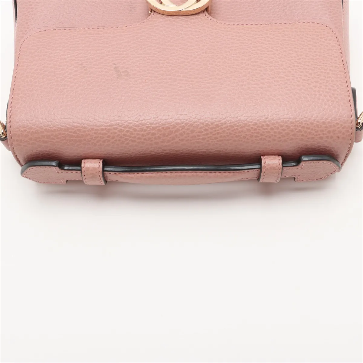 Interlocking G Leather 2WAY Handbag Pink 510302 Outlet — view 5