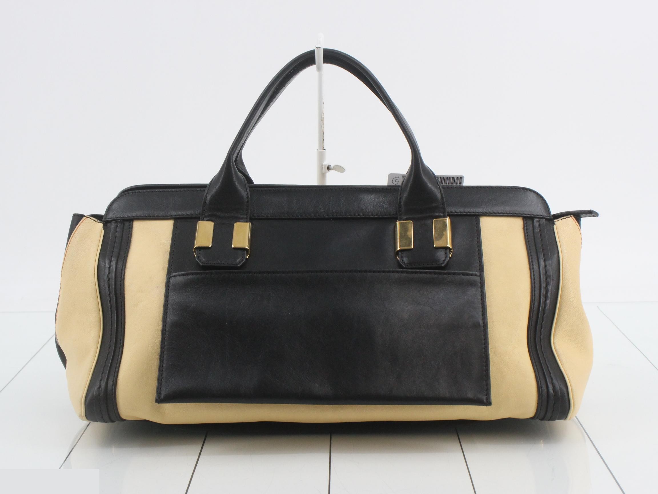 Alice 2-way handbag, black x beige — view 2