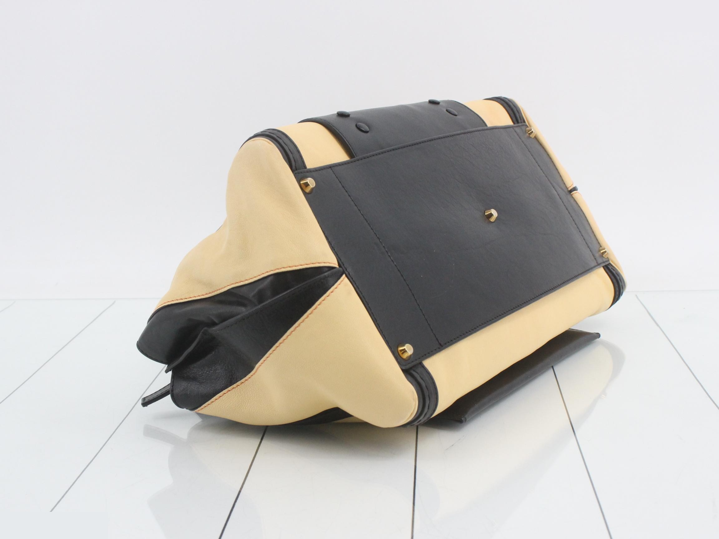 Alice 2-way handbag, black x beige — view 5