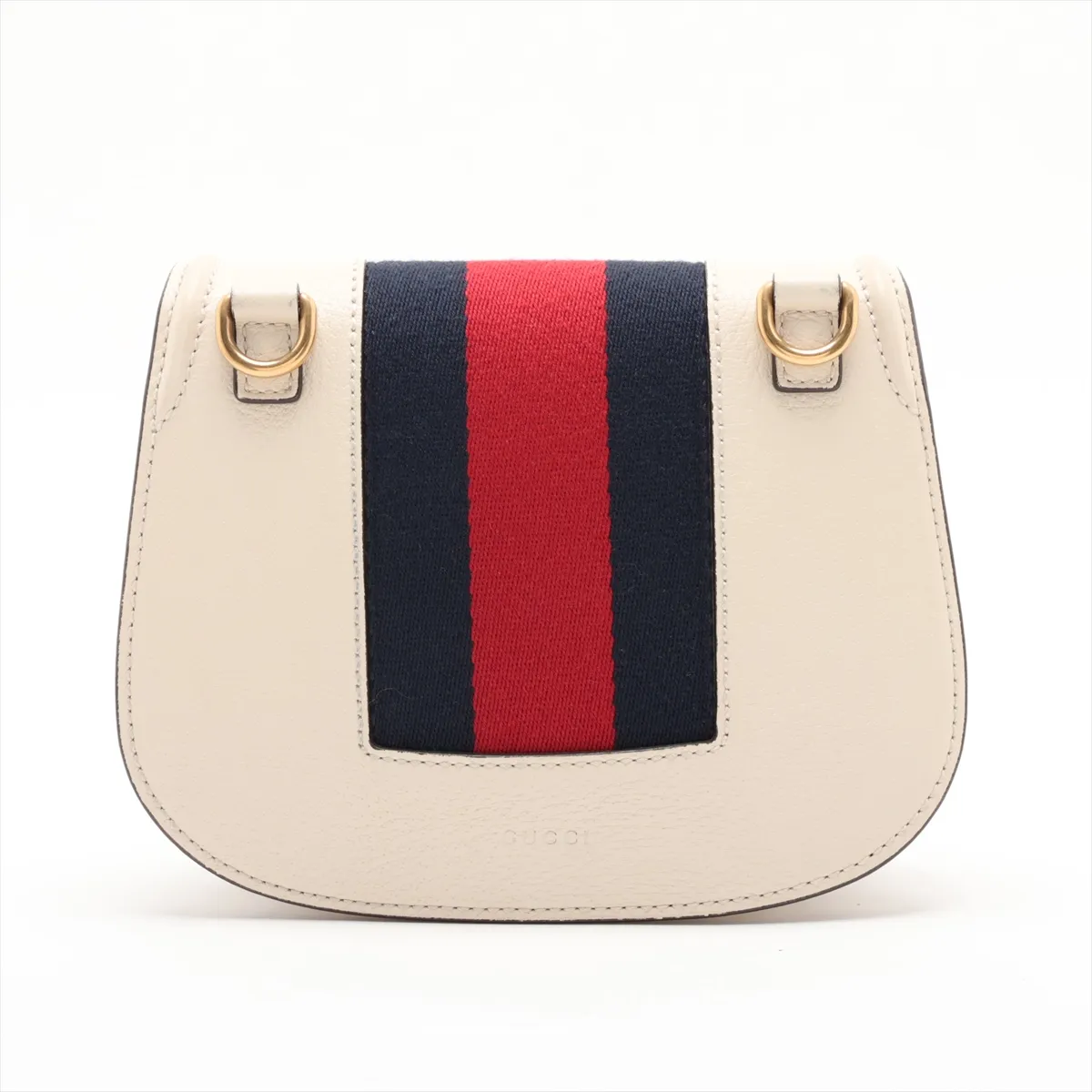 Butterfly 505388 Leather Shoulder Bag, White — view 2