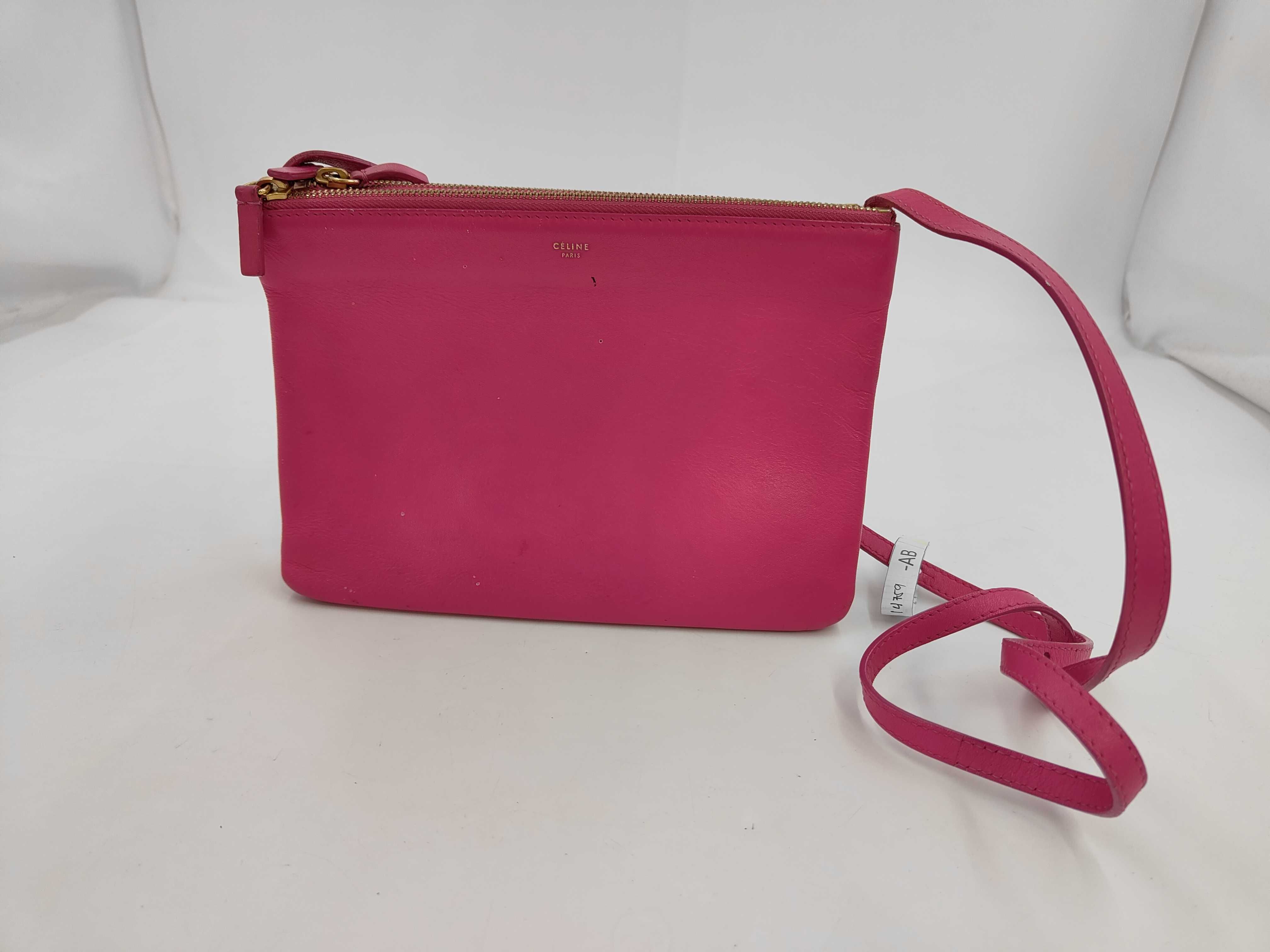 PH - Fluorescent Fushia Cowskin Leather Sling Bag (Shoulder Bag)