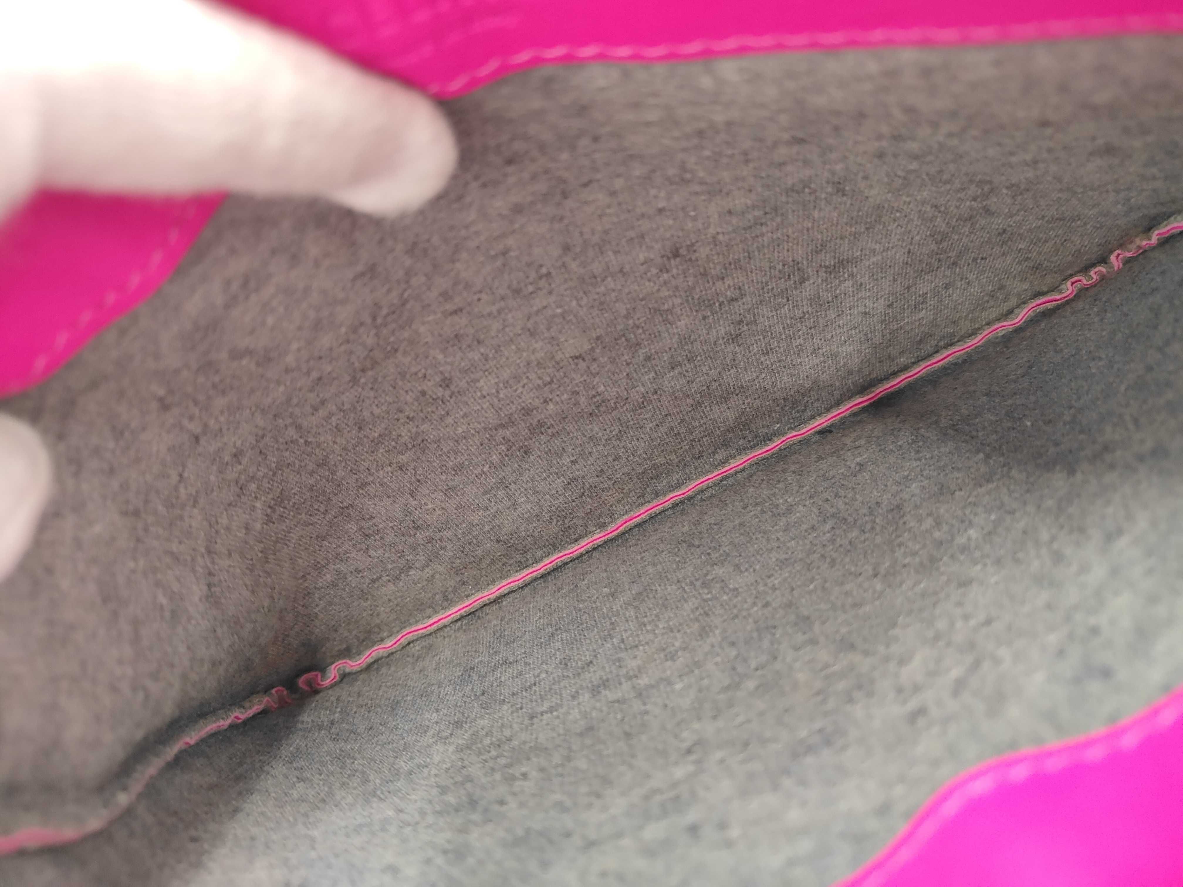 PH - Fluorescent Fushia Cowskin Leather Sling Bag (Shoulder Bag) — view 11