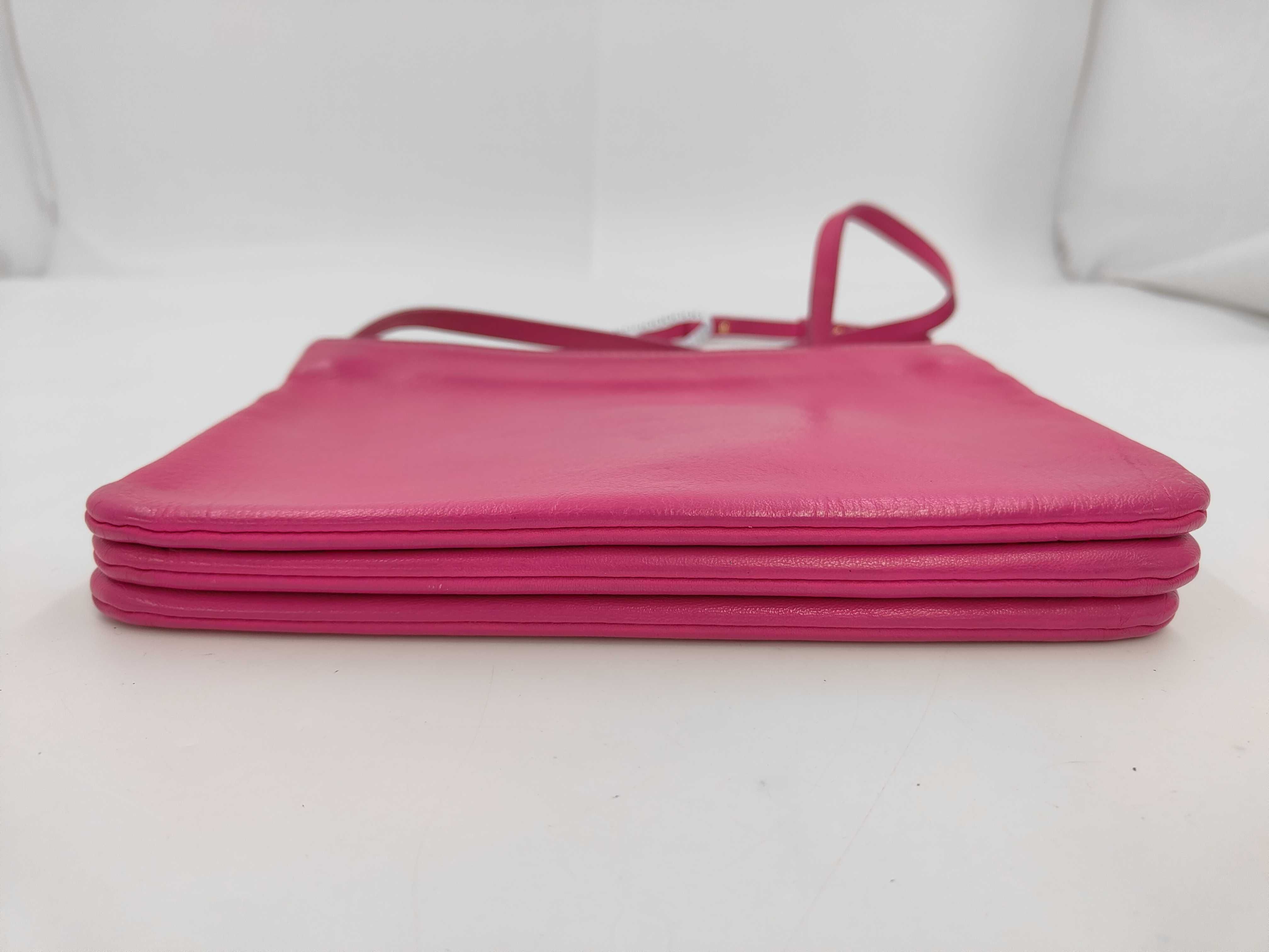 PH - Fluorescent Fushia Cowskin Leather Sling Bag (Shoulder Bag) — view 3