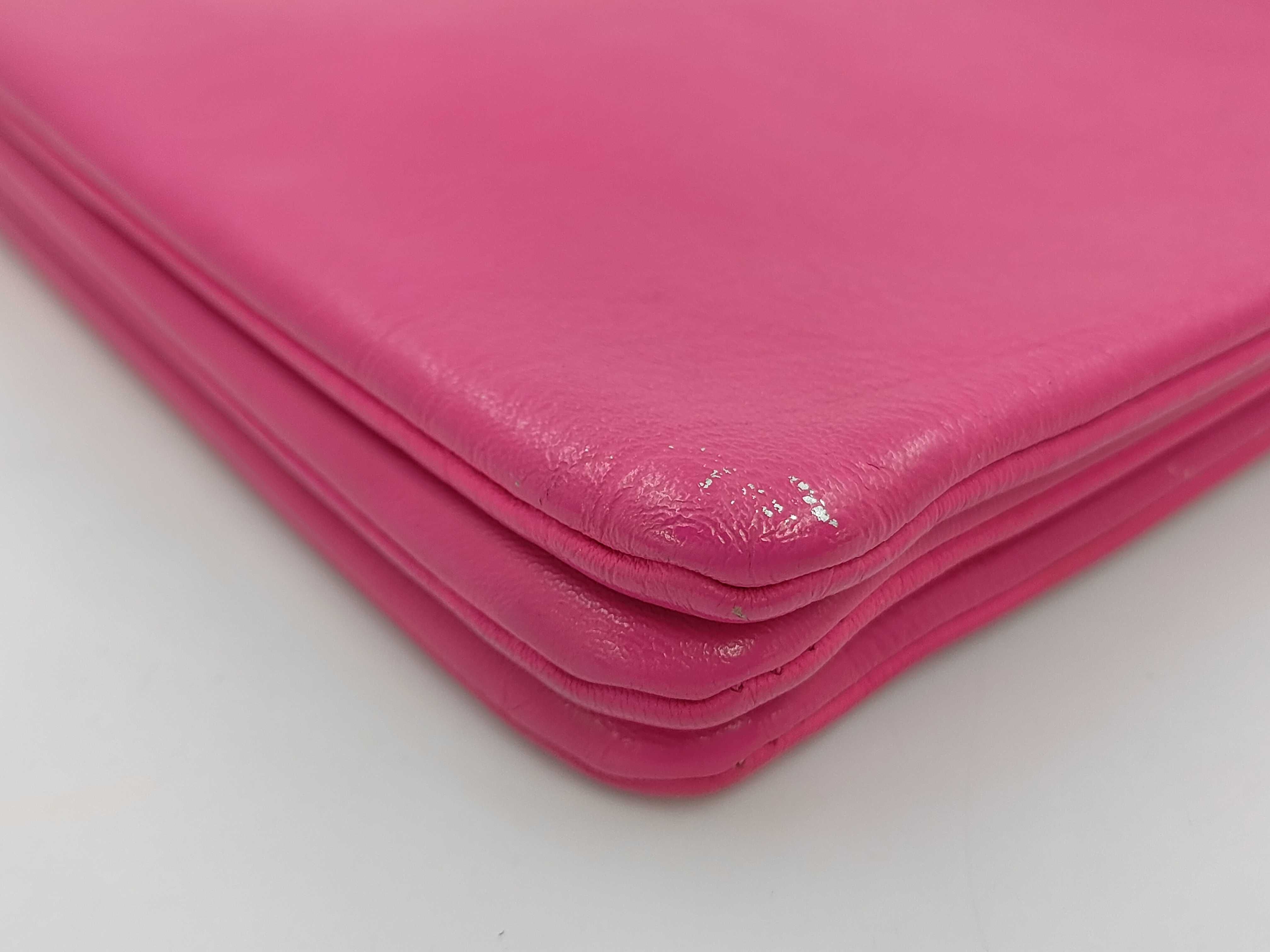 PH - Fluorescent Fushia Cowskin Leather Sling Bag (Shoulder Bag) — view 4