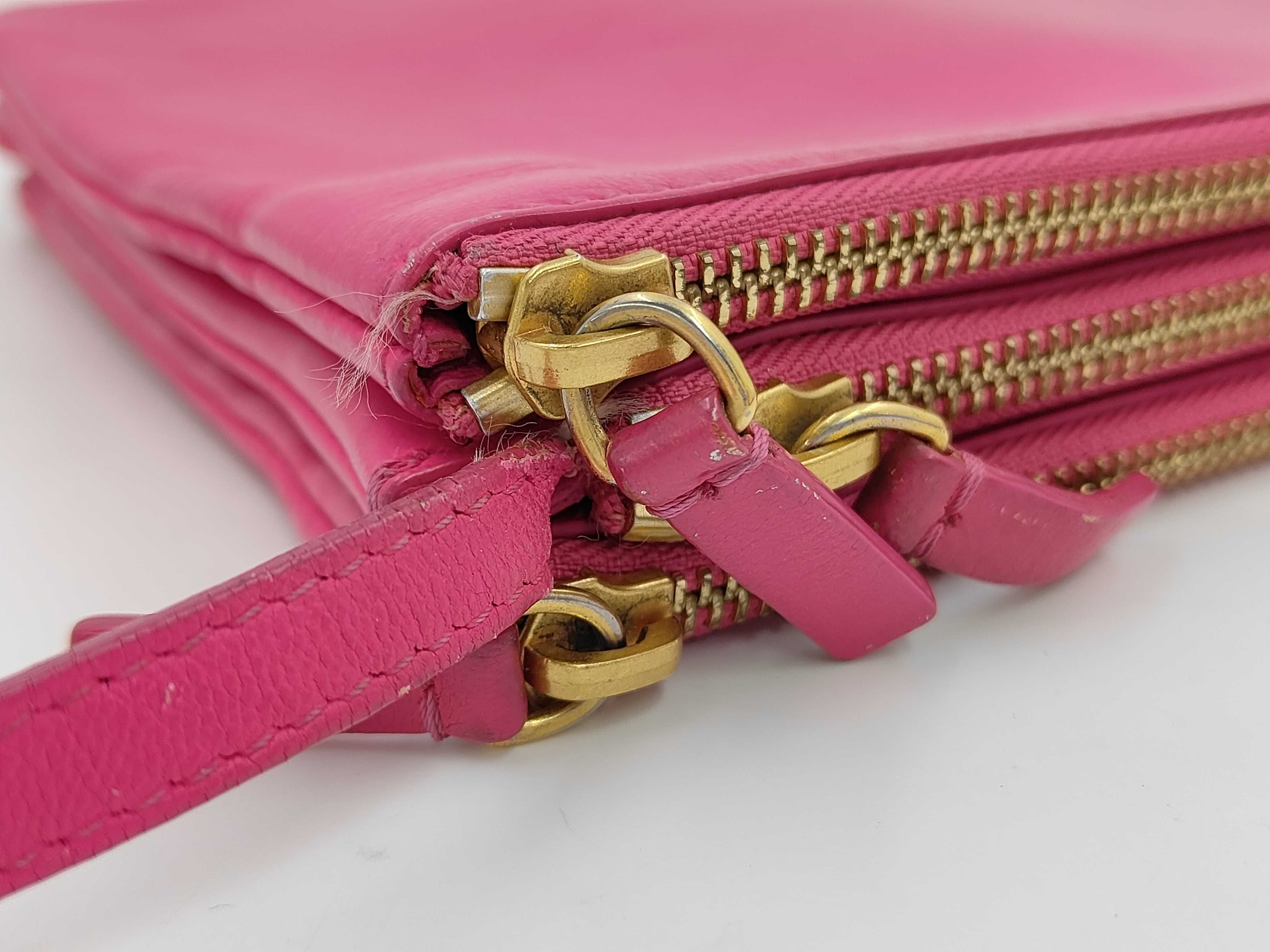 PH - Fluorescent Fushia Cowskin Leather Sling Bag (Shoulder Bag) — view 8