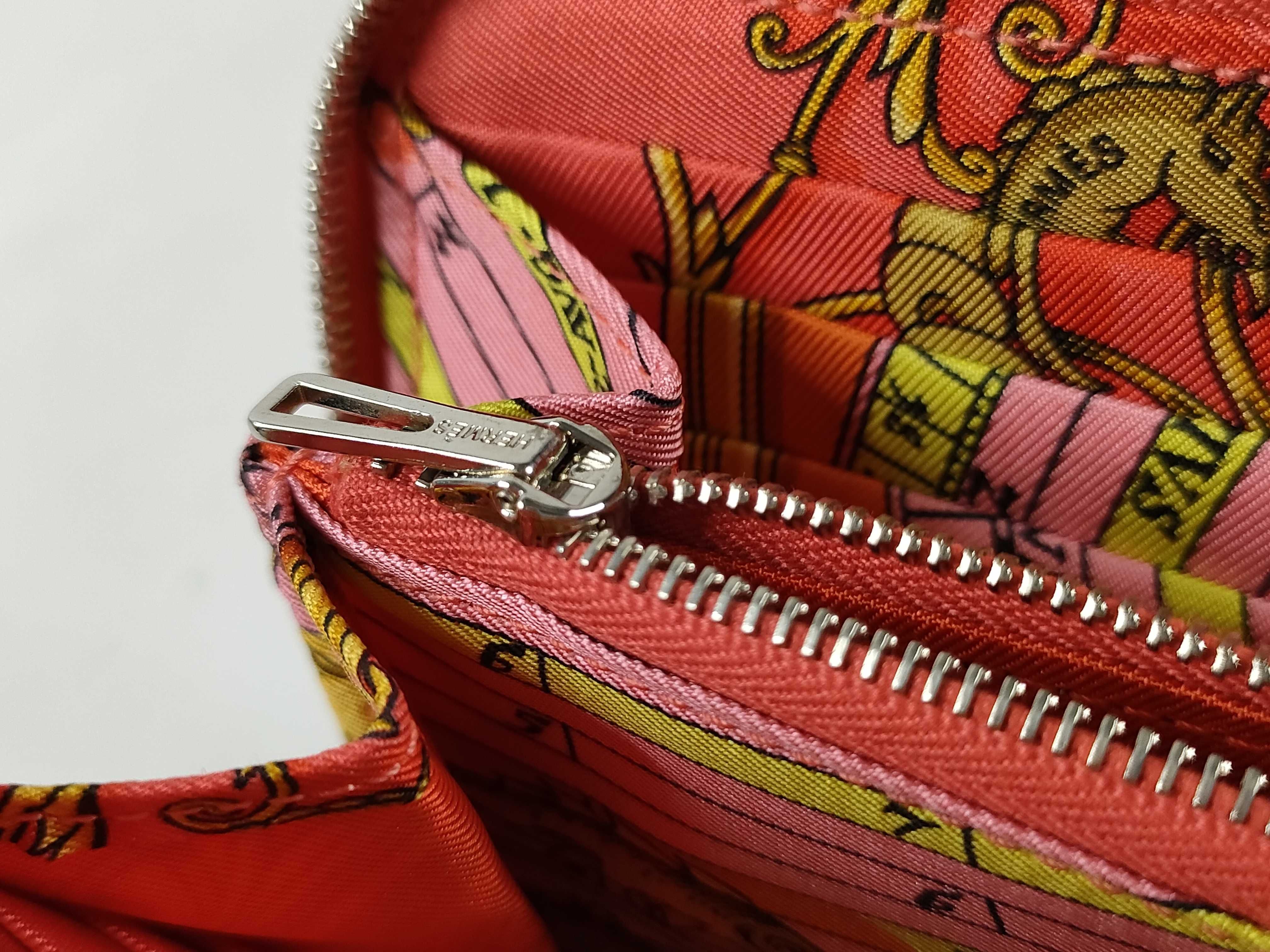 Azap Long Silk In Rose Jaipur Epsom Leather Q Stamp Hermes Unused Wallet — view 15